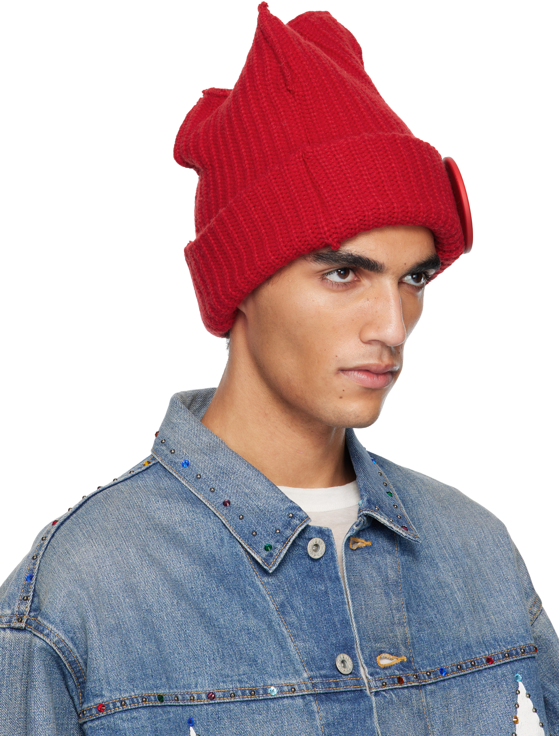 Charles Jeffrey LOVERBOY: レッド Box ビーニー | SSENSE 日本