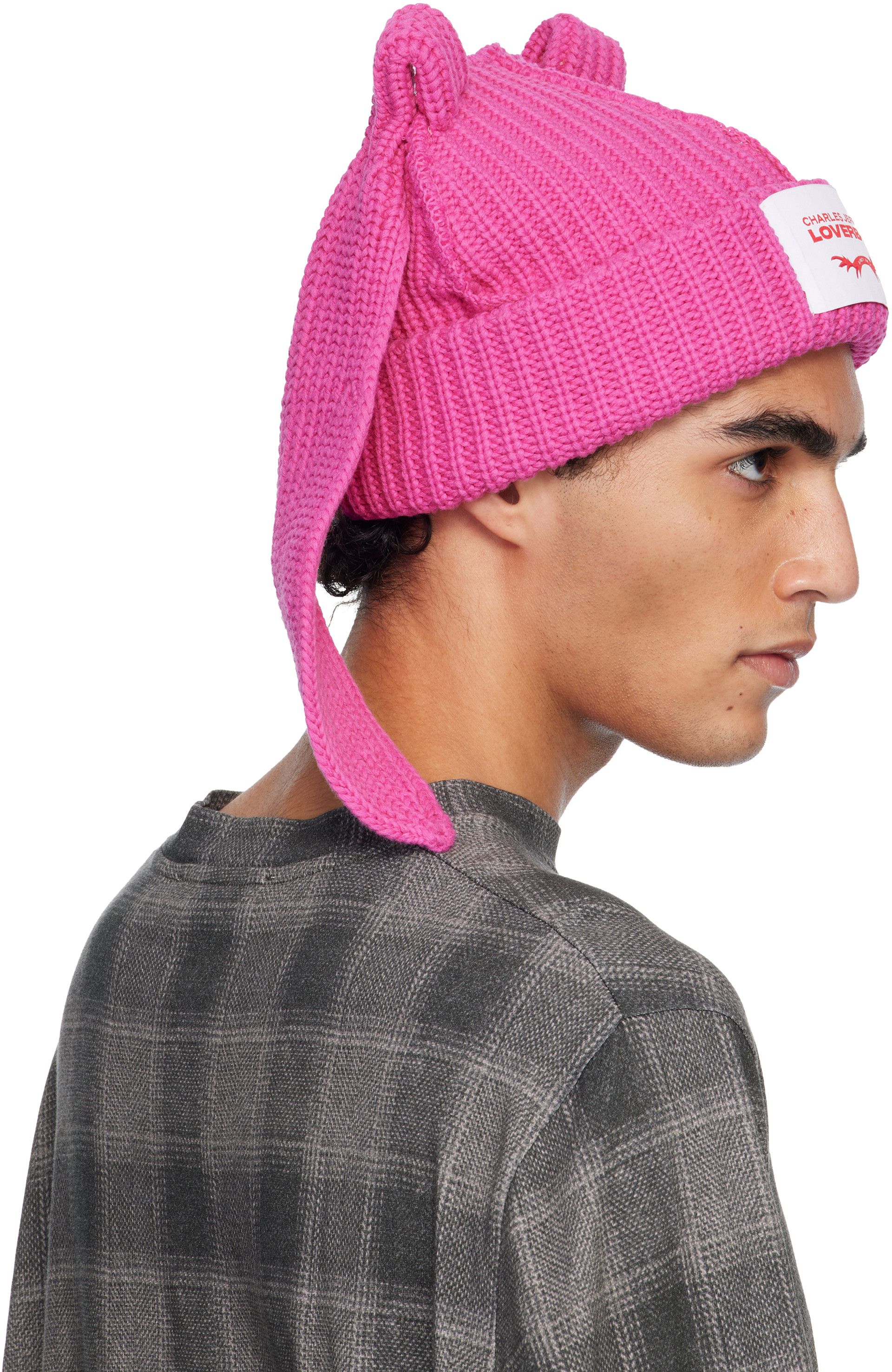 帽子 Charles Jeffrey LOVERBOY CHUNKY RABBIT Charles Jeffrey Loverboy Chunky Rabbit Beanie Ecru / | eBay