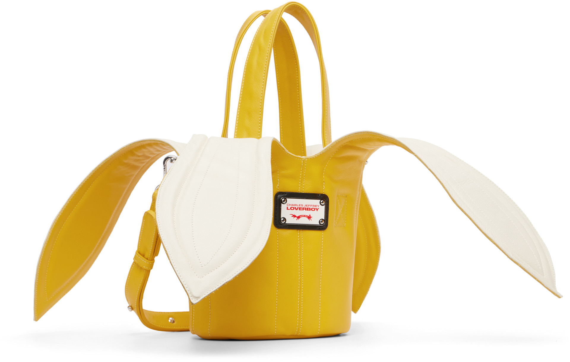 Charles Jeffrey LOVERBOY: Yellow Banana Bucket Bag | SSENSE