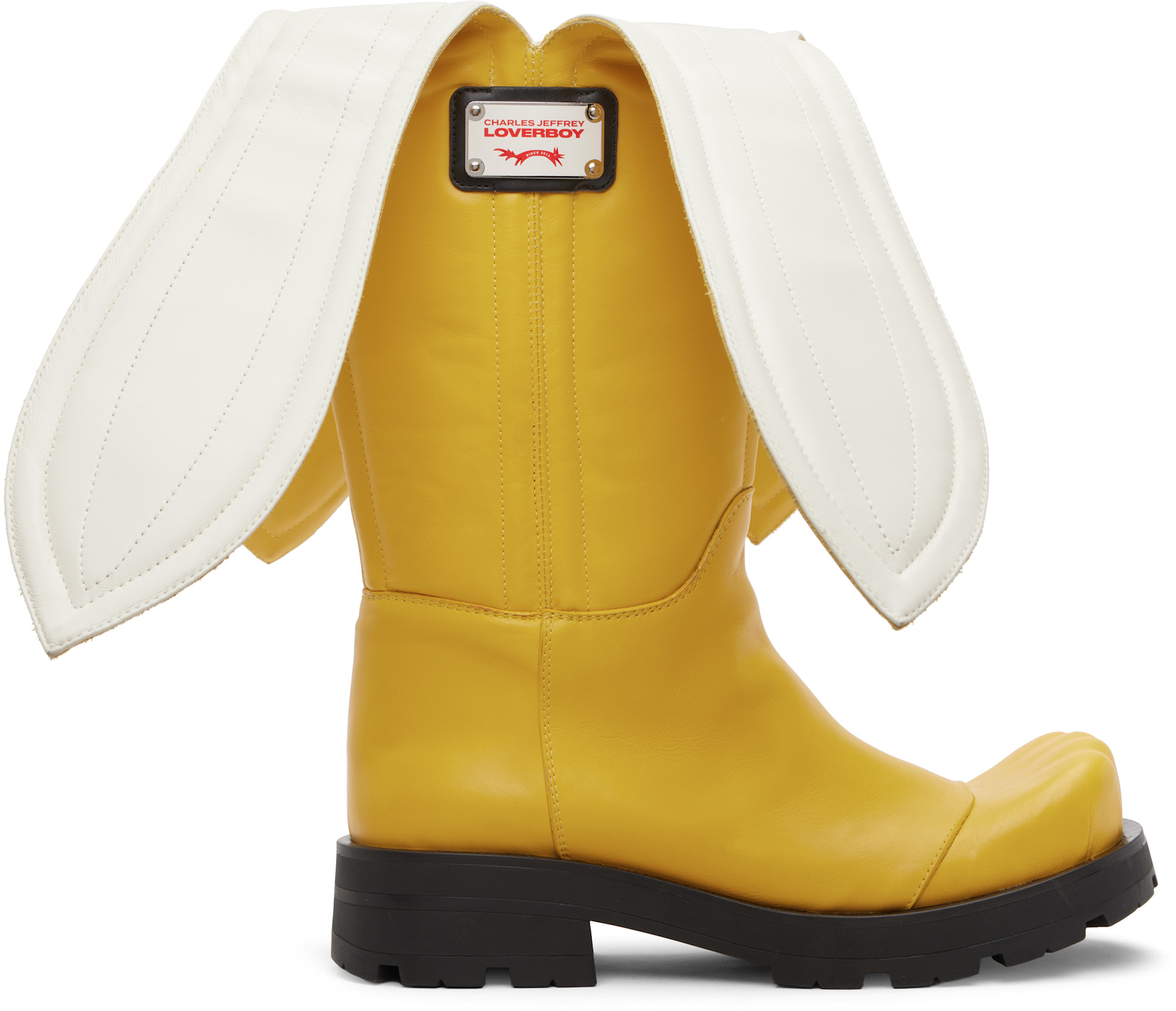 Charles Jeffrey LOVERBOY: Yellow Banana Moggies Boots | SSENSE