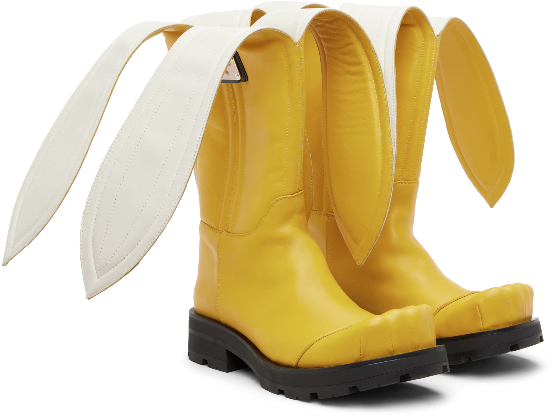 Charles Jeffrey LOVERBOY: Yellow Banana Moggies Boots | SSENSE Canada