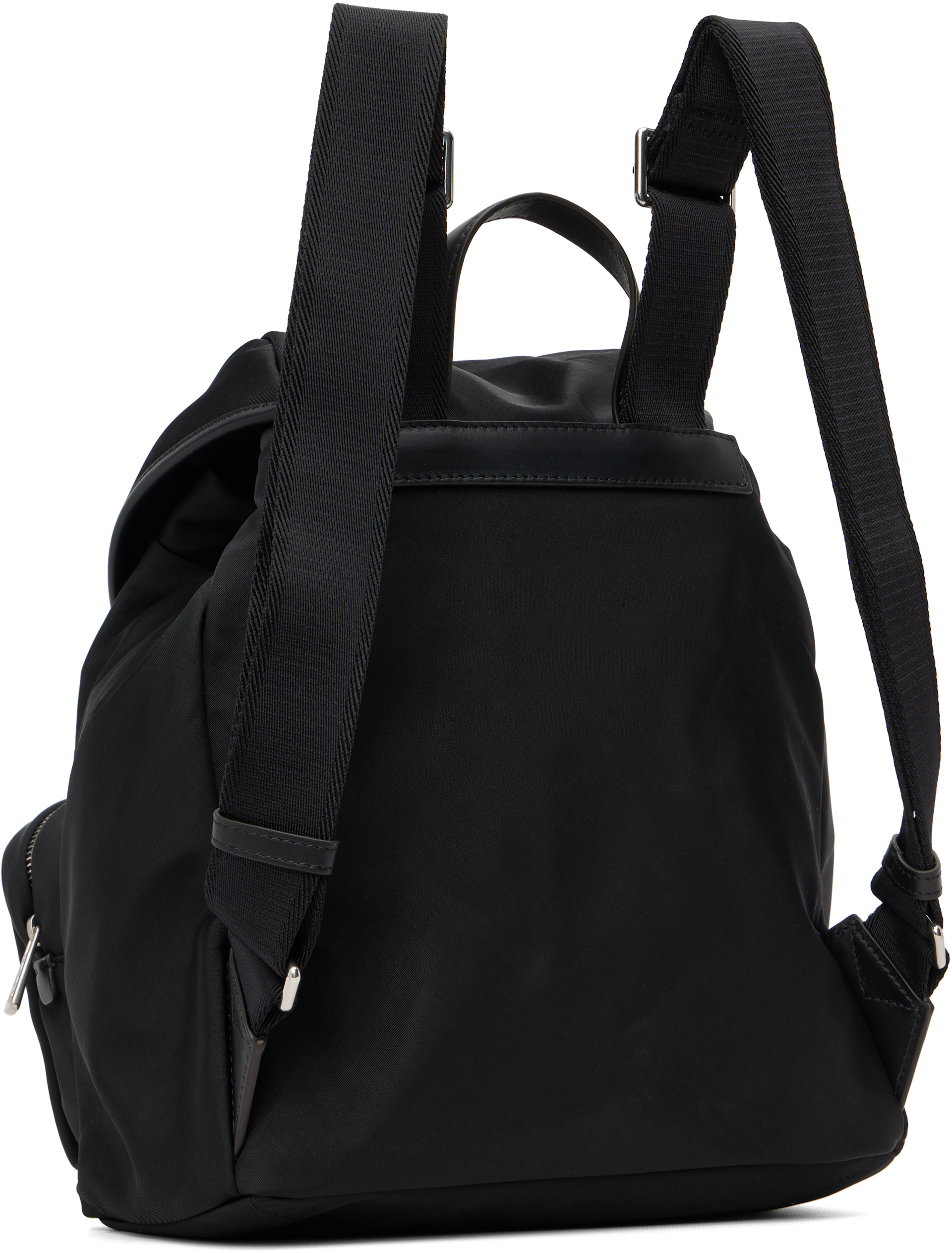 新作◆18.3万 *Moncler *Trick Backpack 黒 リュック Moncler: Black New Trick Backpack | SSENSE