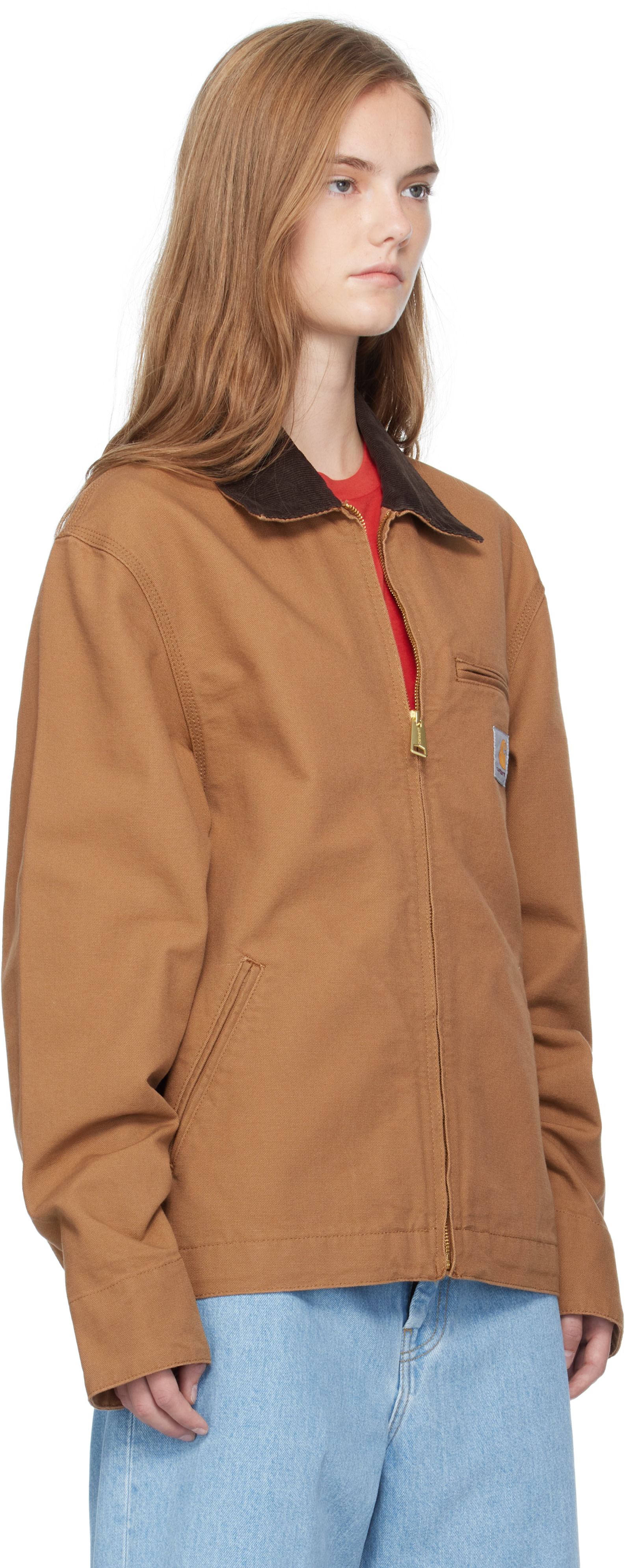 Carhartt Work In Progress: ブラウン Detroit ジャケット | SSENSE 日本
