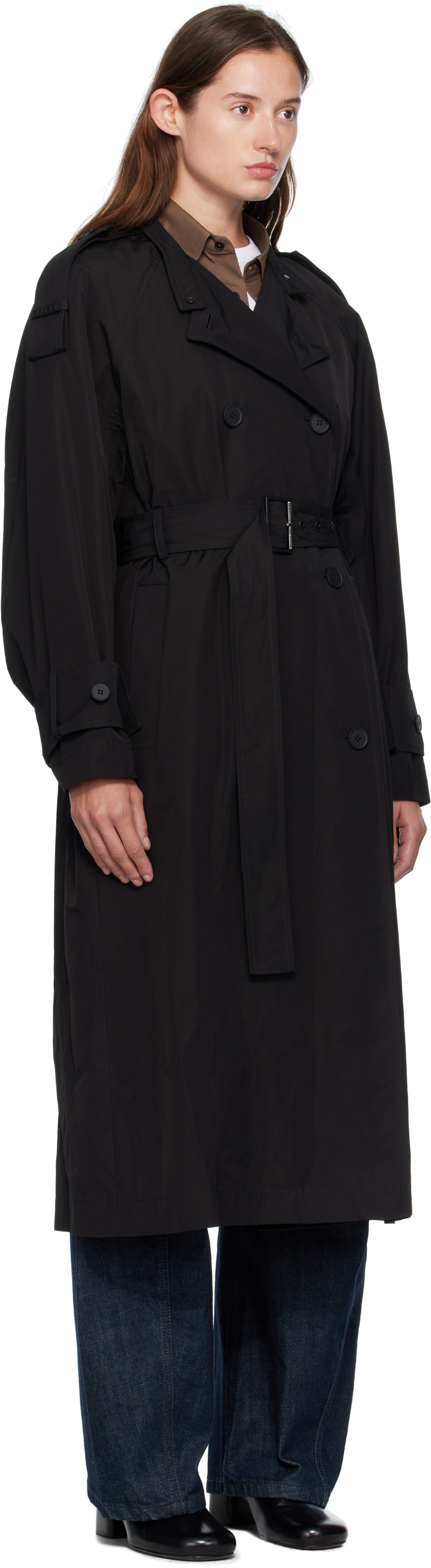 Moncler - Trench Matte Trevoux noir