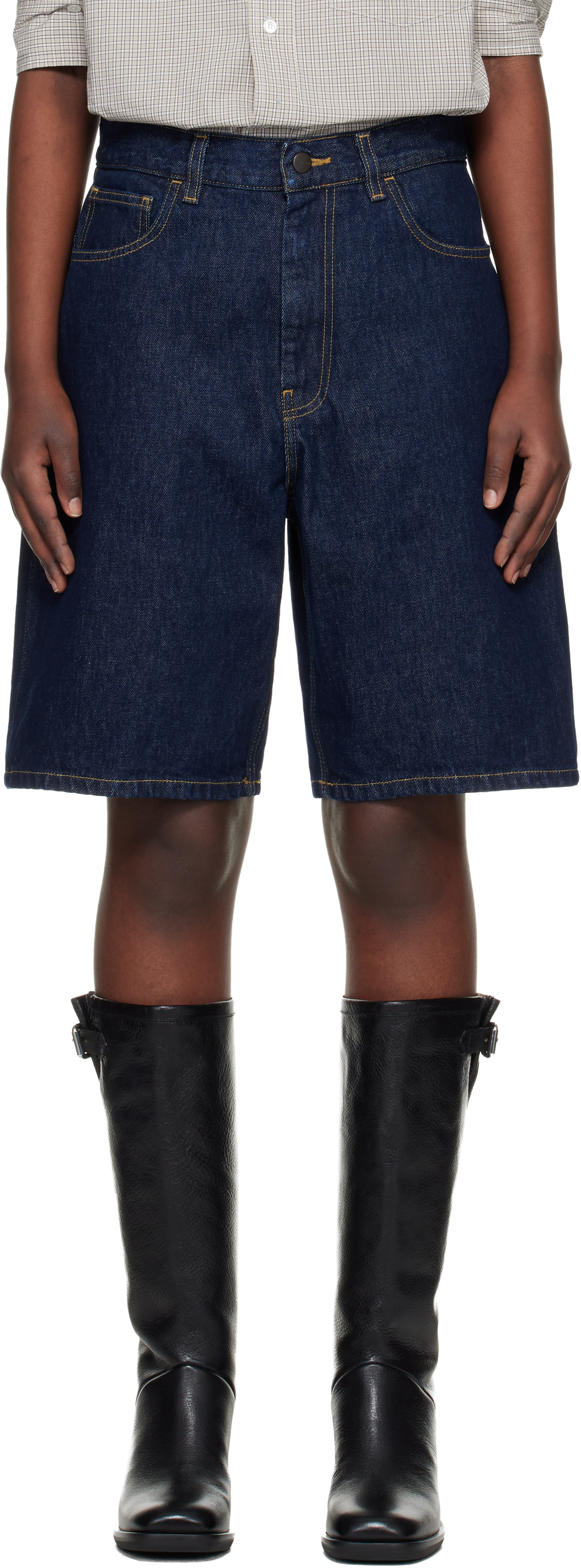 Carhartt Work In Progress - Short Brandon bleu en denim
