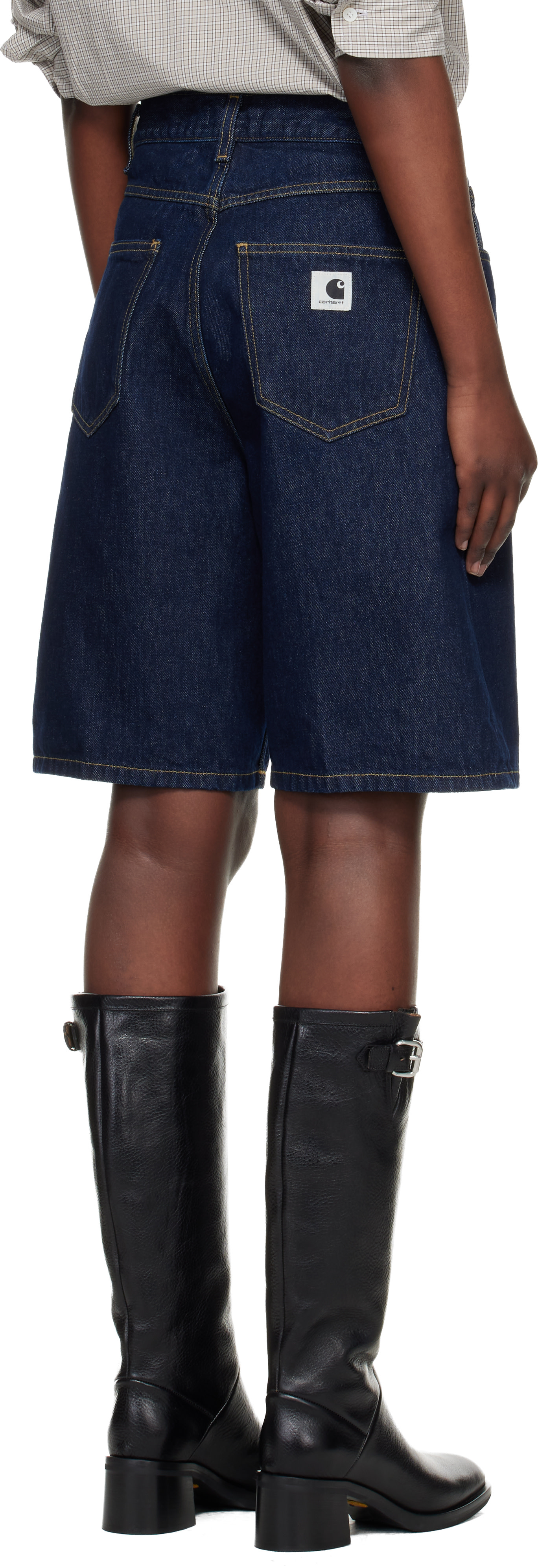 Carhartt Work In Progress - Short Brandon bleu en denim