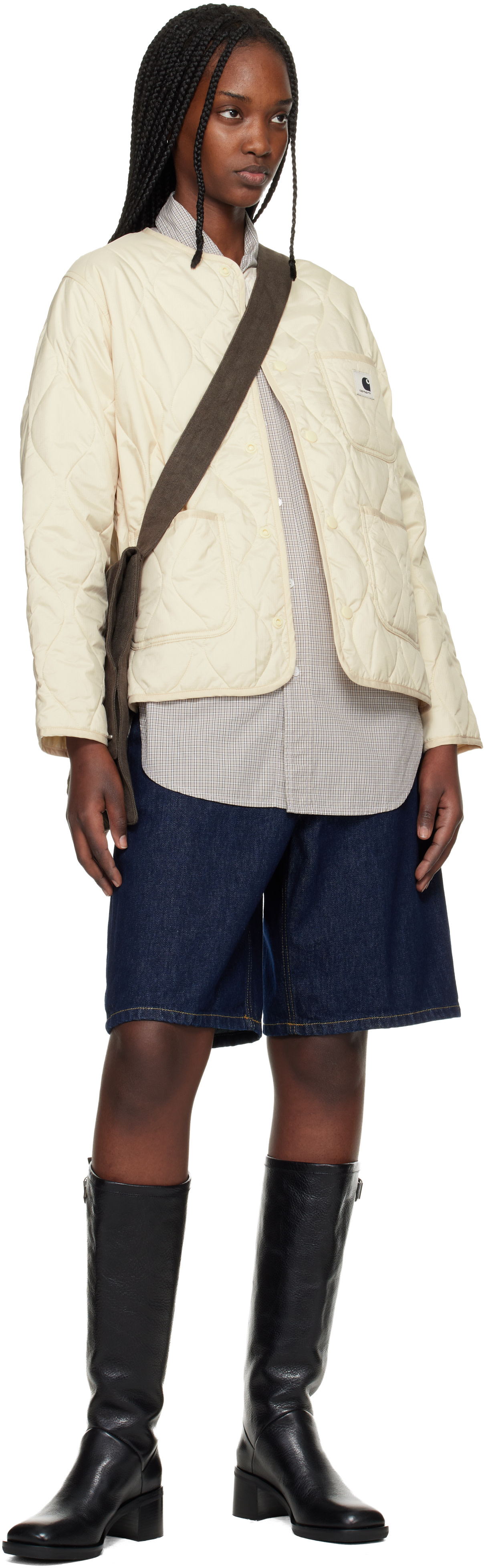 Carhartt Work In Progress - Short Brandon bleu en denim
