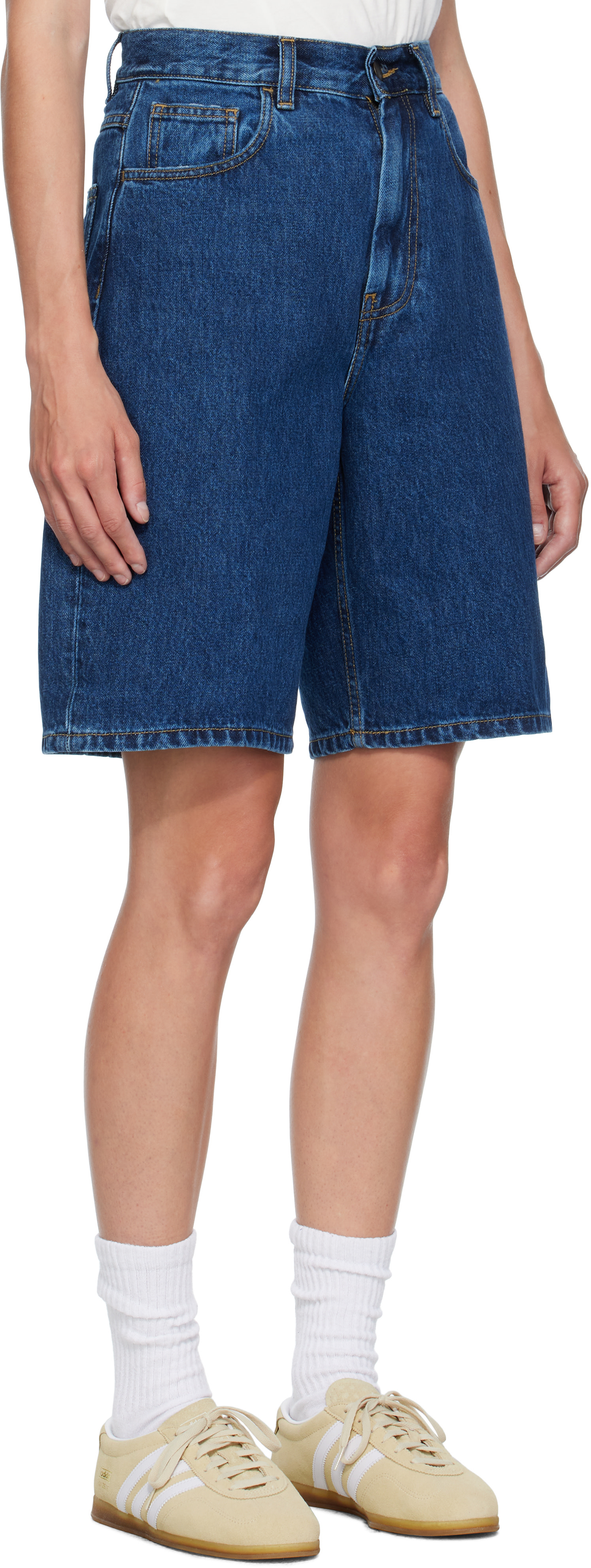 Carhartt Work In Progress - Short Brandon bleu en denim