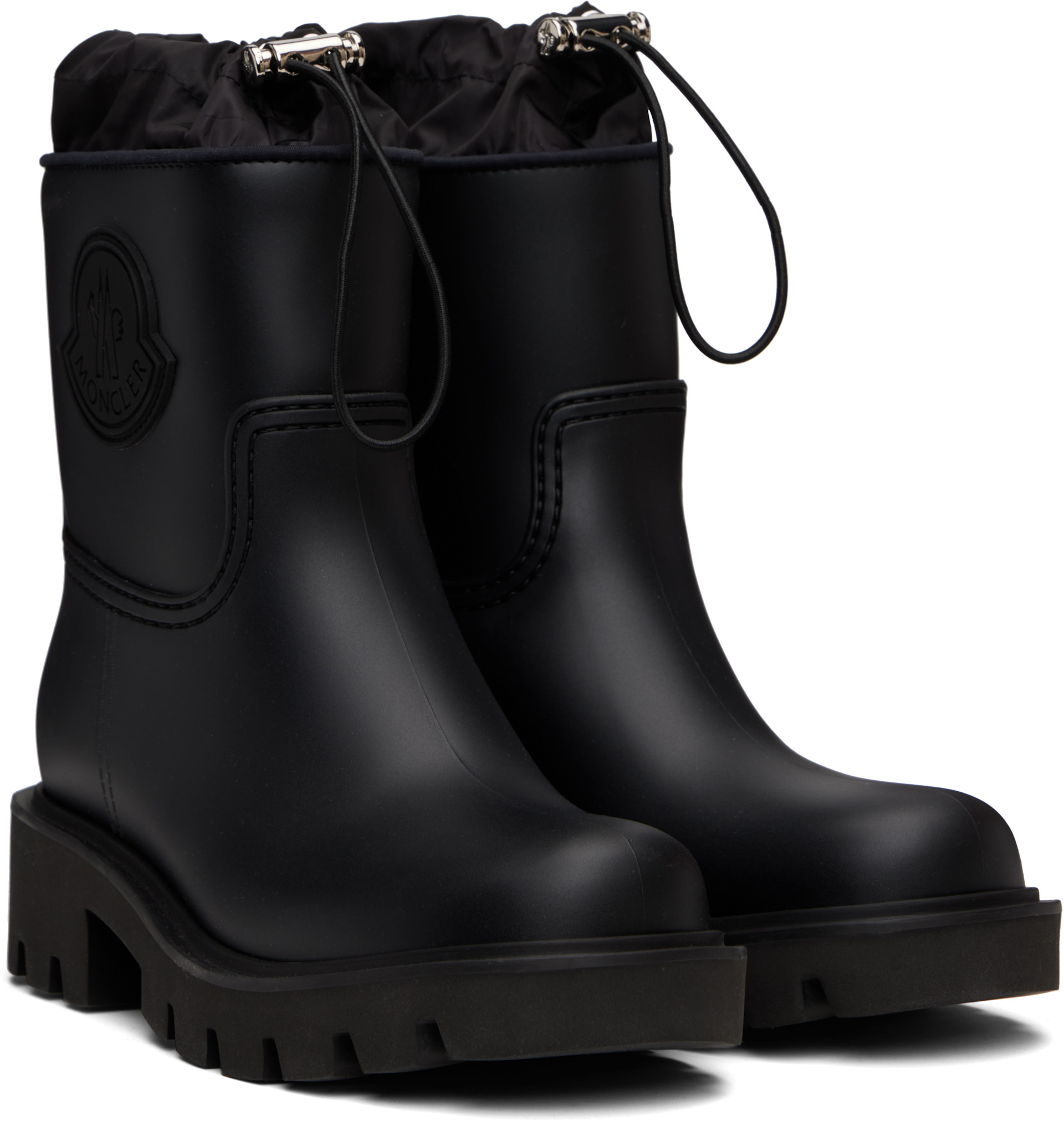 Moncler - Bottes de pluie Kickstream noires