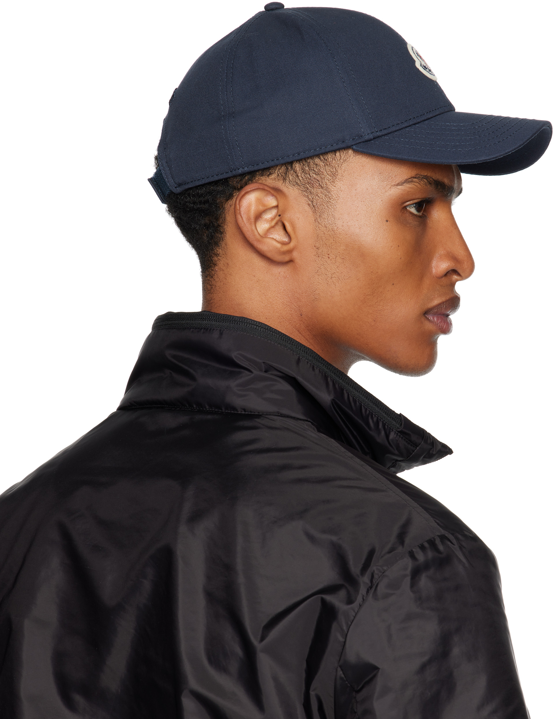 Moncler: Navy Archivio Baseball Cap | SSENSE Canada