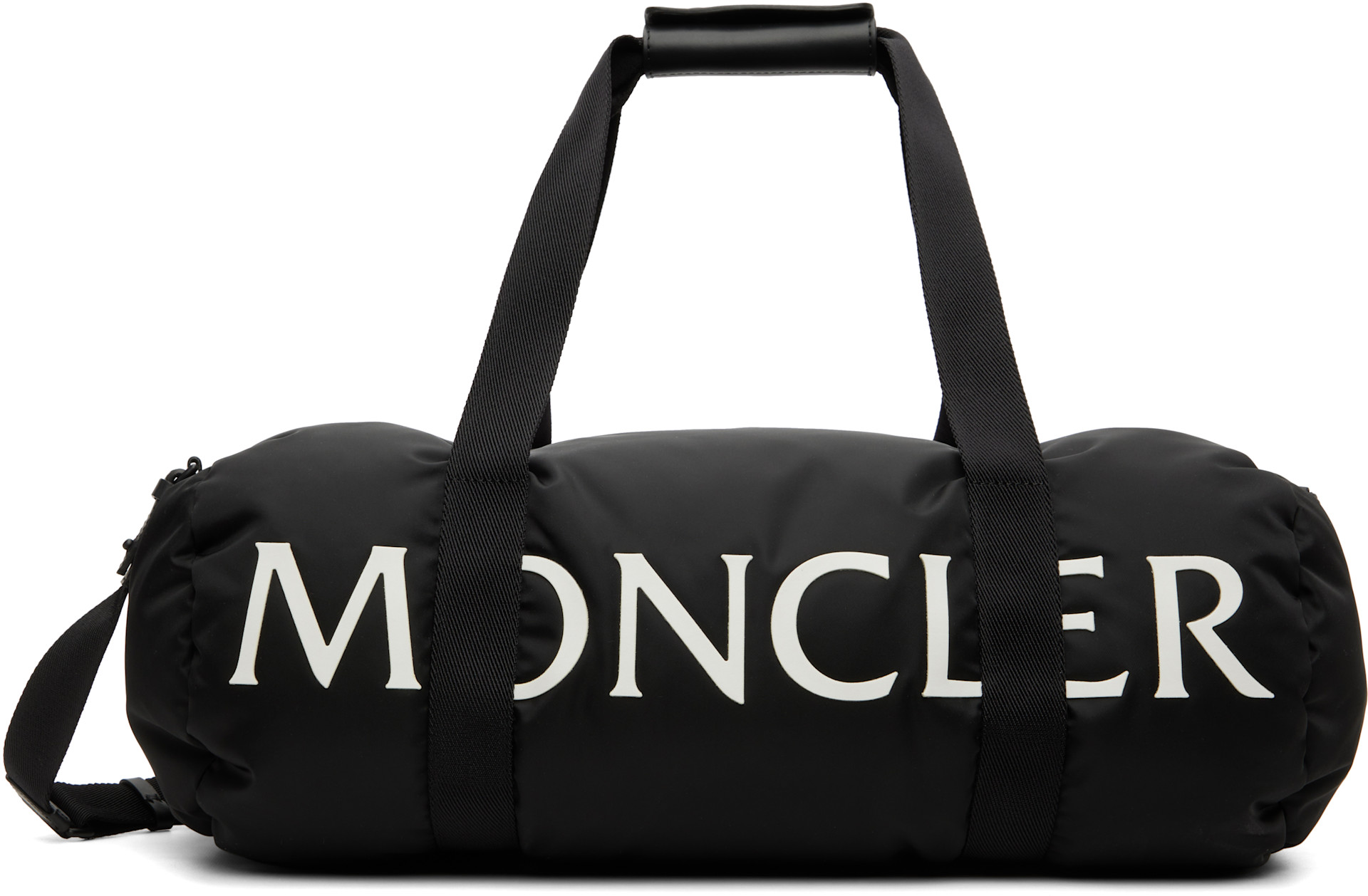 Moncler: Black Duddle Gym Weekender Duffle Bag | SSENSE