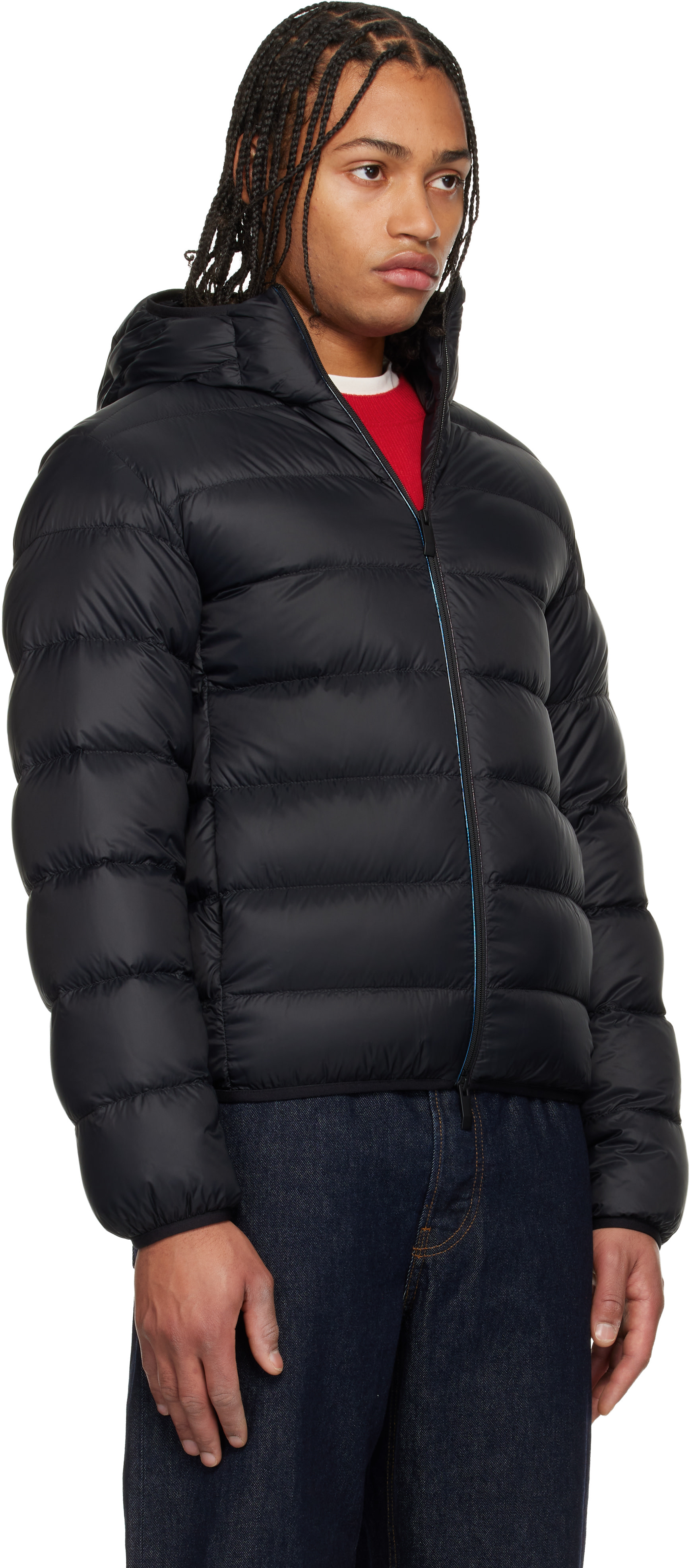 Moncler - 블랙 에르돈 쇼트 다운 재킷