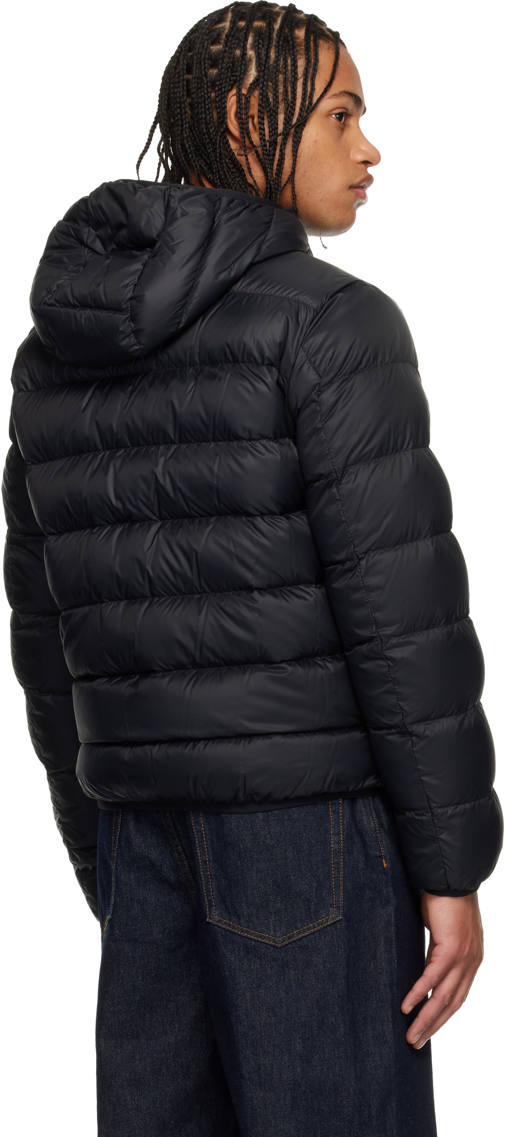 Moncler - 블랙 에르돈 쇼트 다운 재킷