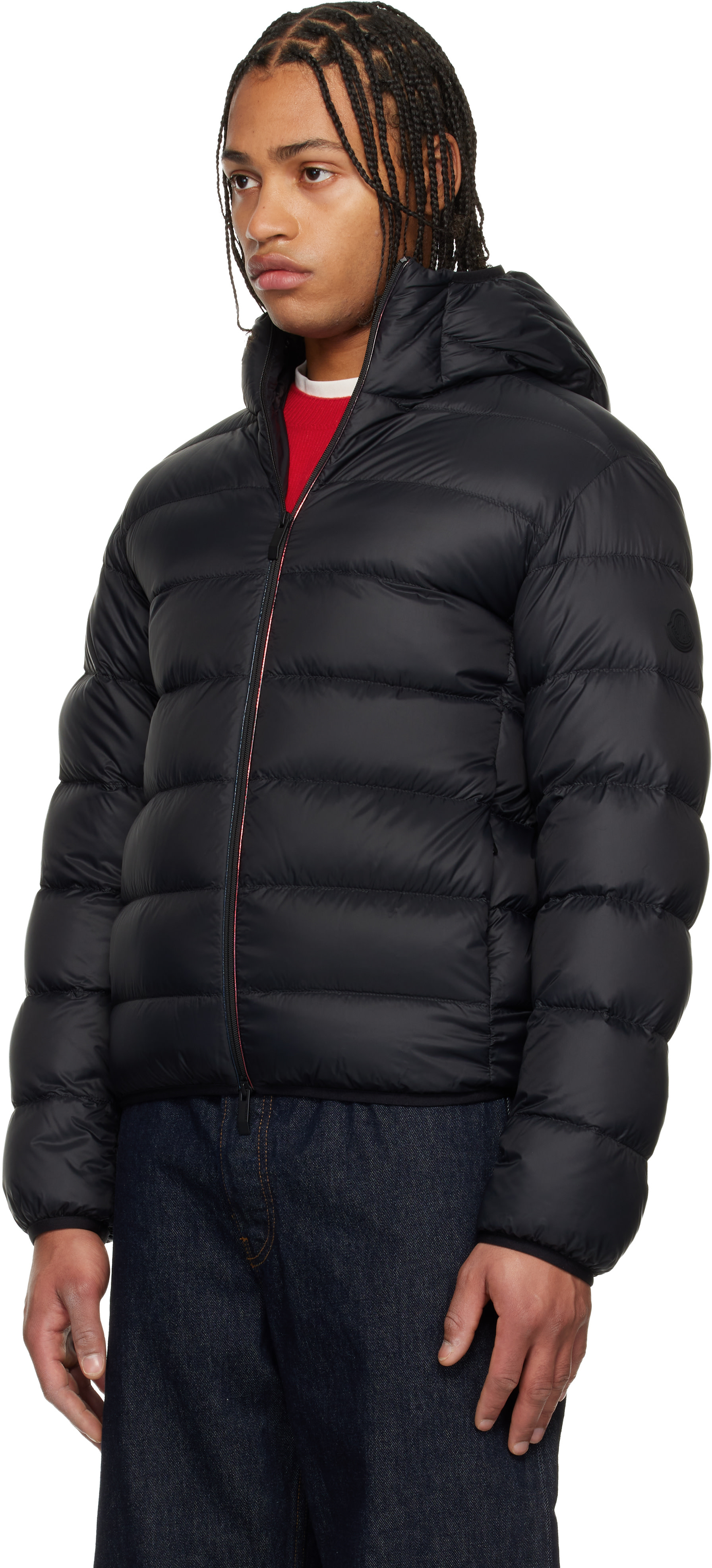 Moncler - 블랙 에르돈 쇼트 다운 재킷