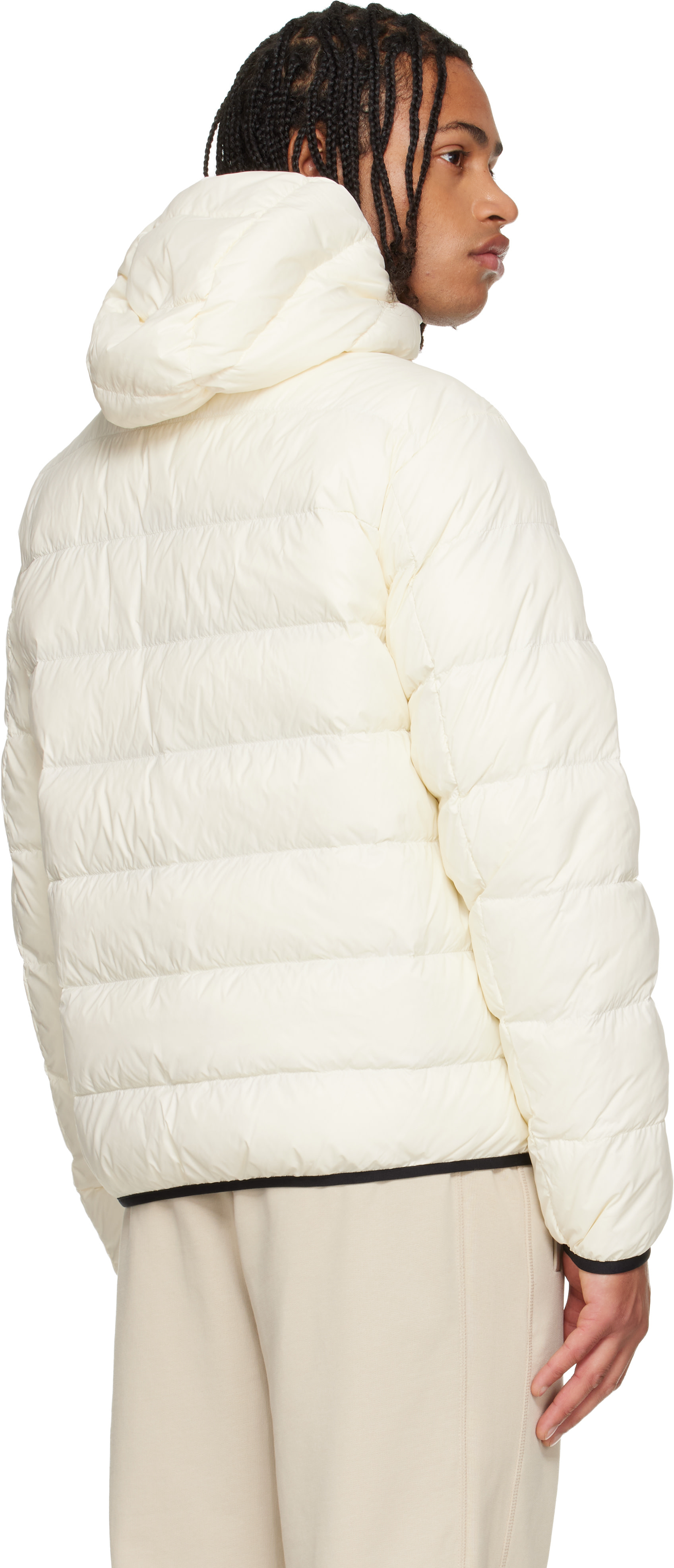 Moncler - 灰白色 Erdon Short 羽绒夹克
