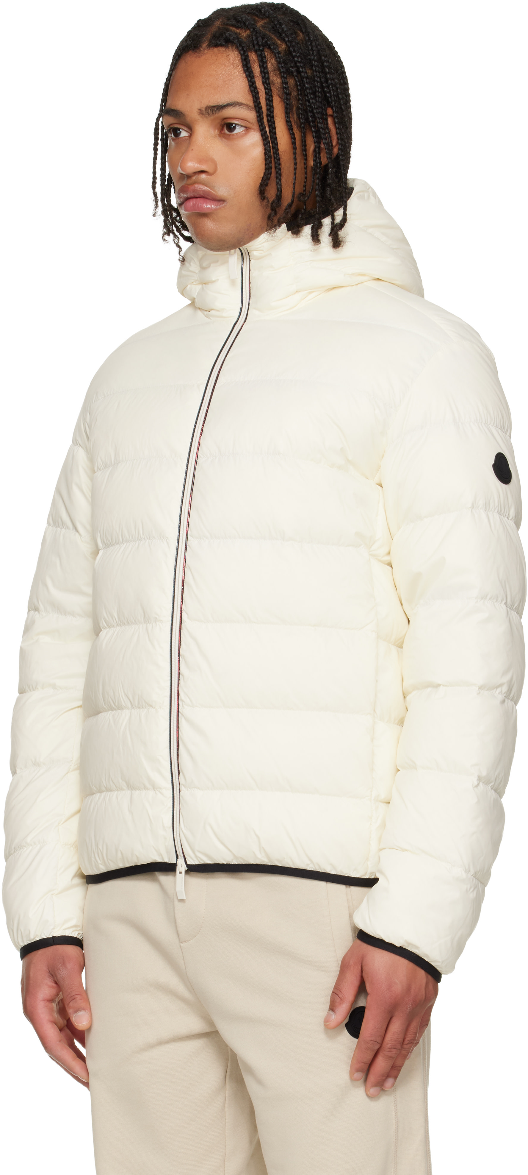 Moncler - 灰白色 Erdon Short 羽绒夹克