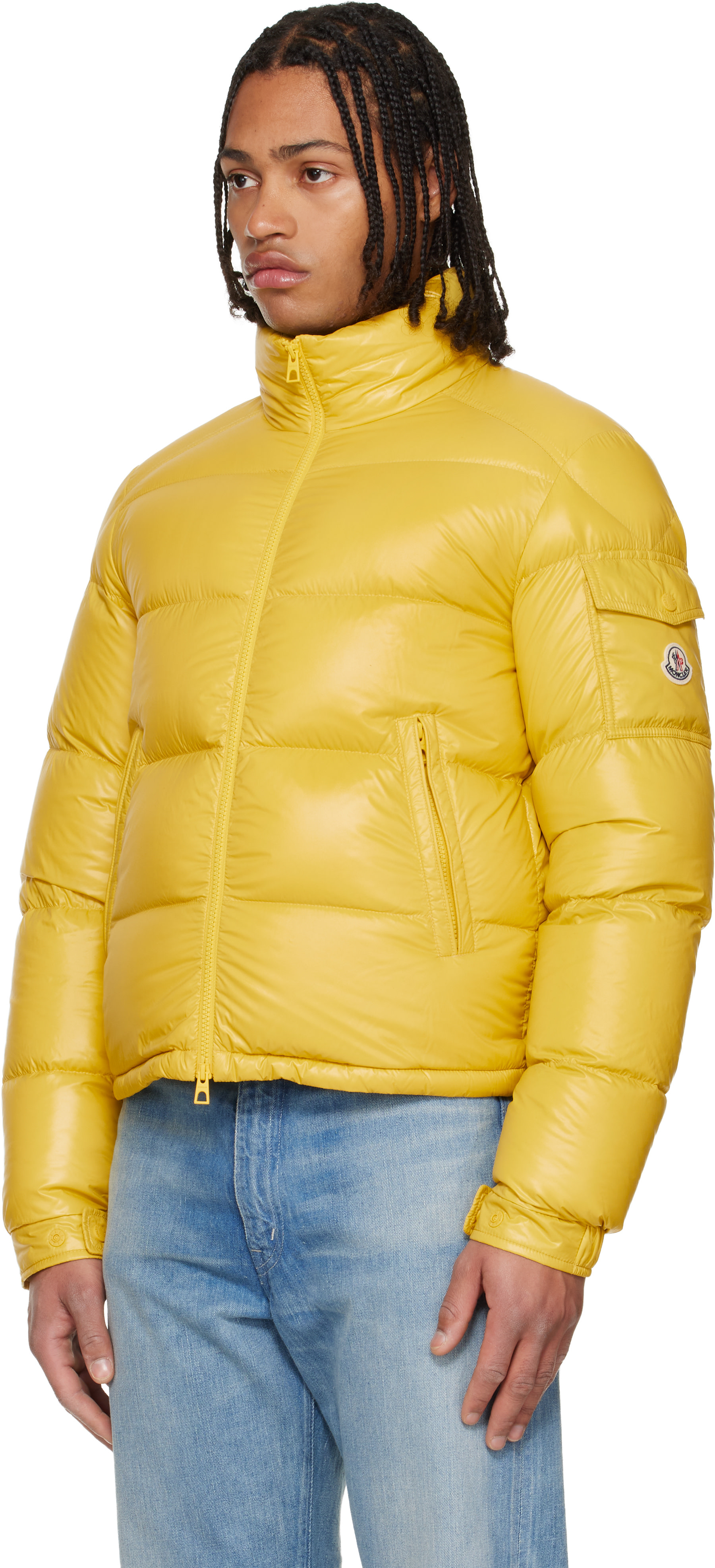 Moncler - 옐로우 레비타 쇼트 다운 재킷