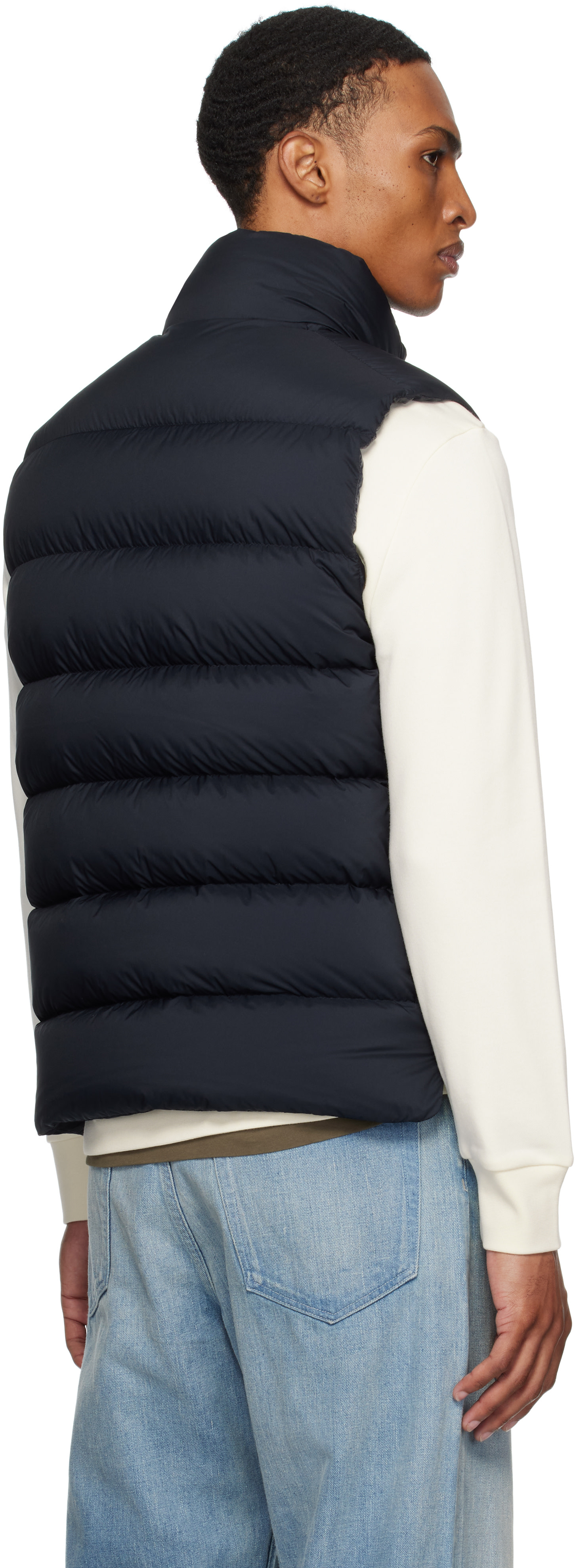 Moncler: Navy Tibb Down Vest | SSENSE
