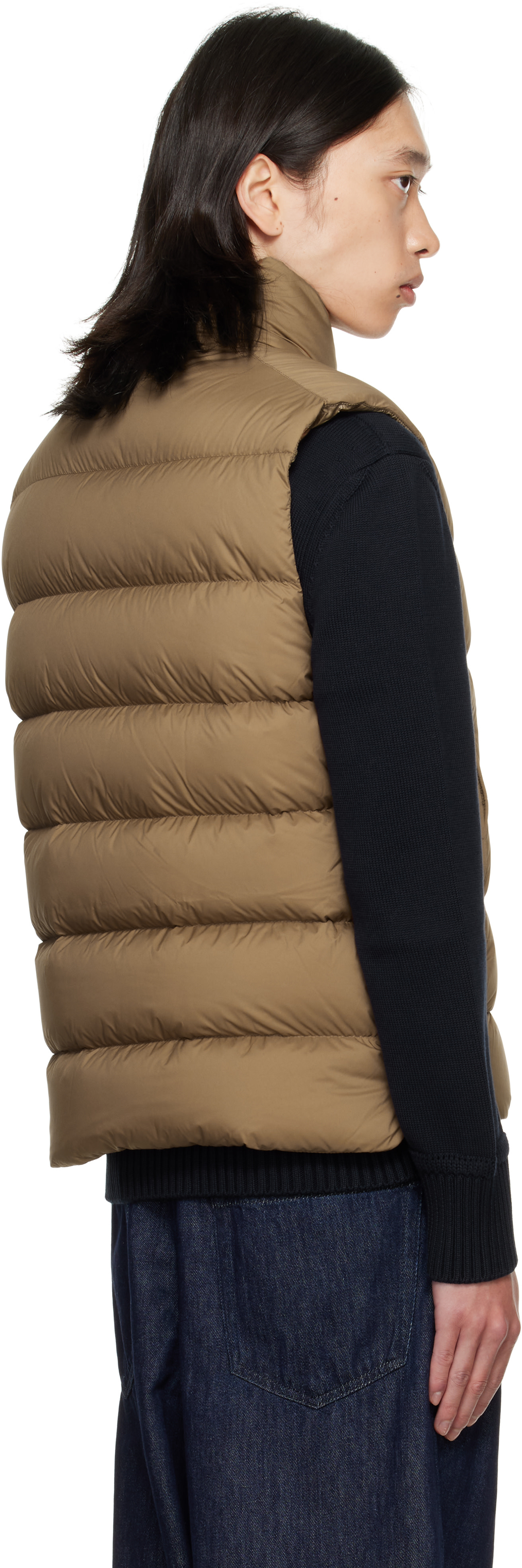 MONCLER ベージュ ダウンベスト Moncler: ベージュ Tibb ダウンベスト | SSENSE 日本
