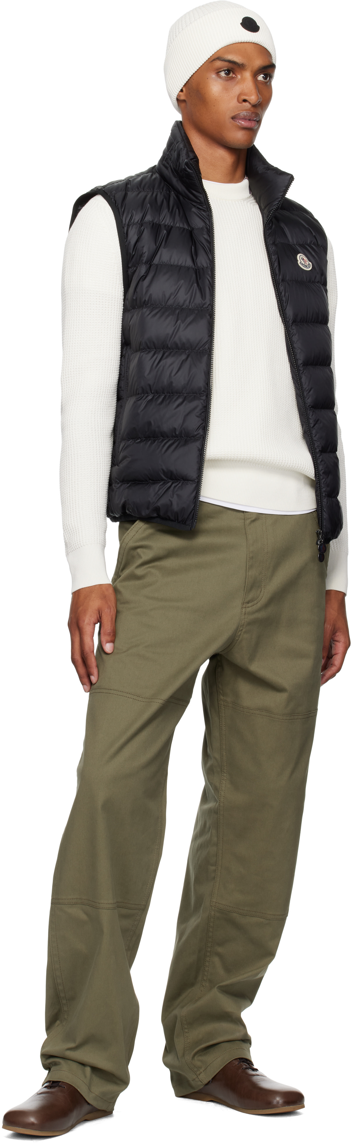 トップス MONCLER Knit vest Moncler: Black Rocoque Down Vest | SSENSE