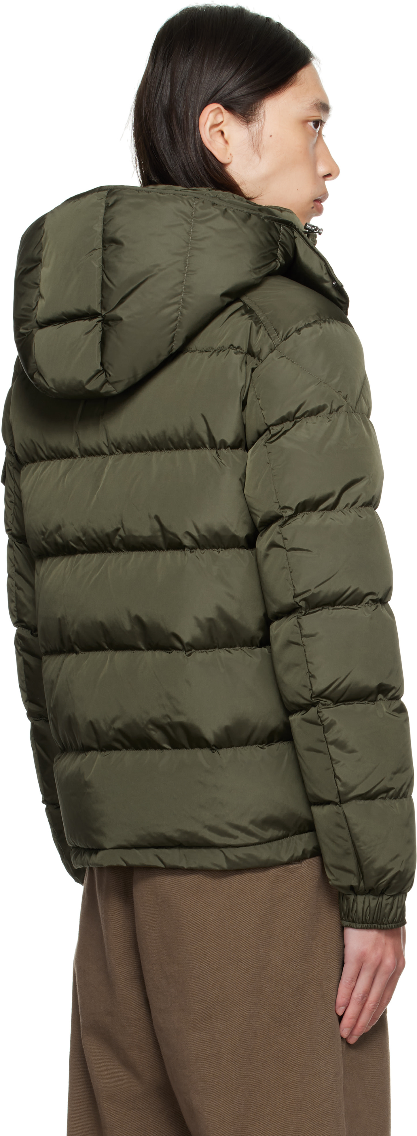 Moncler - カーキ Maya マット ショート ダウンジャケット