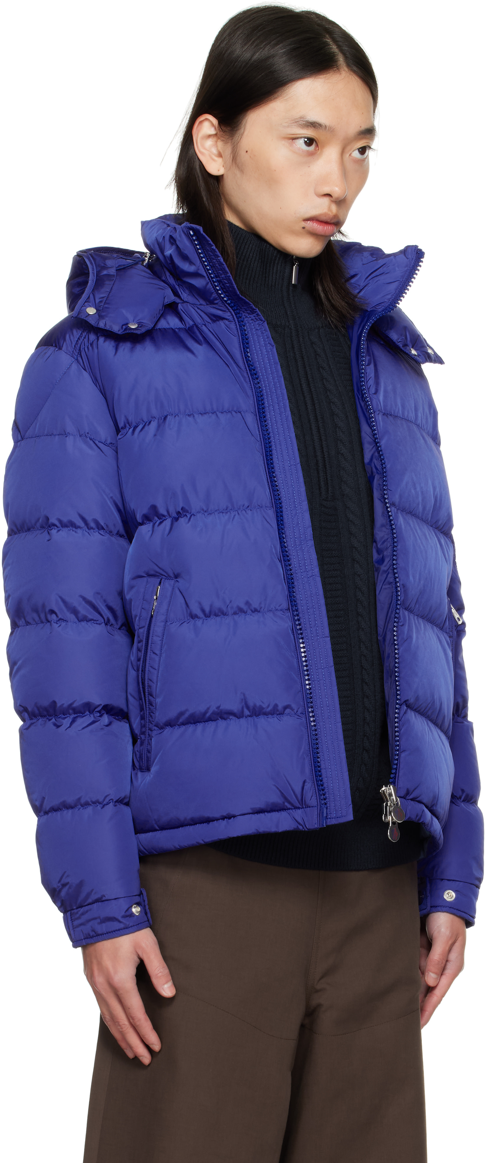 Moncler - ブルー Maya ショート ダウンジャケット