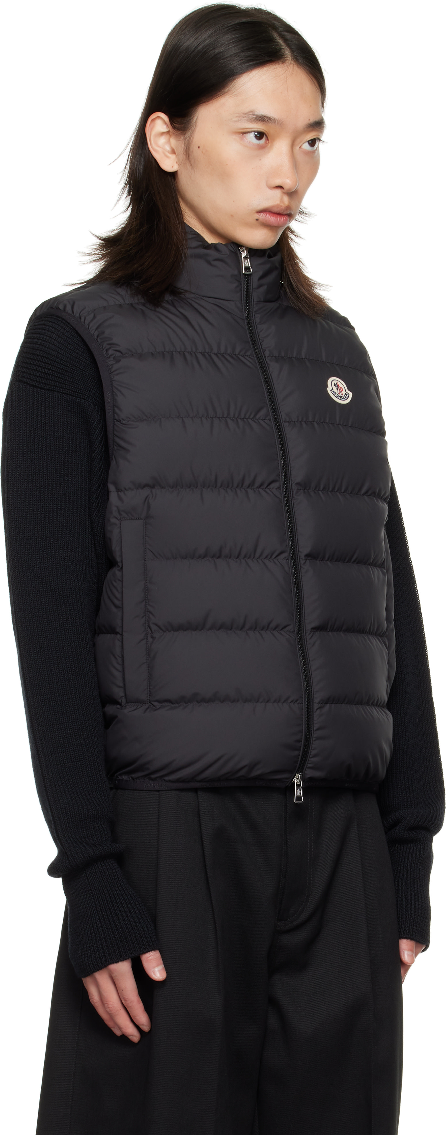 Moncler - 블랙 콘트린 다운 베스트