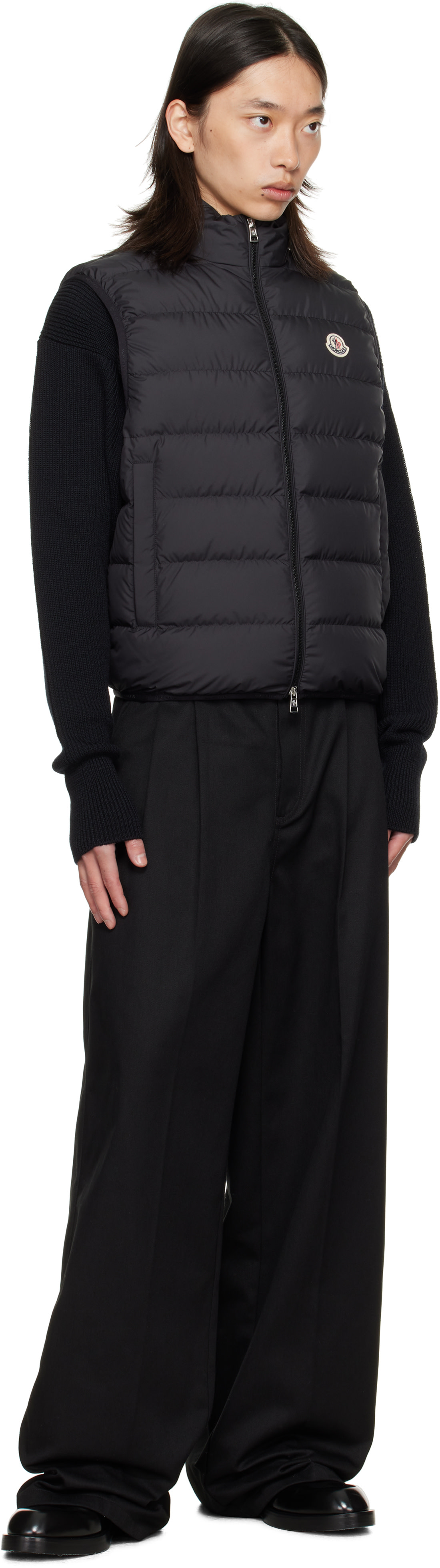 MONCLER CONTRIN VEST BLACK モンクレール　コントリン Moncler: Black Contrin Down Vest | SSENSE