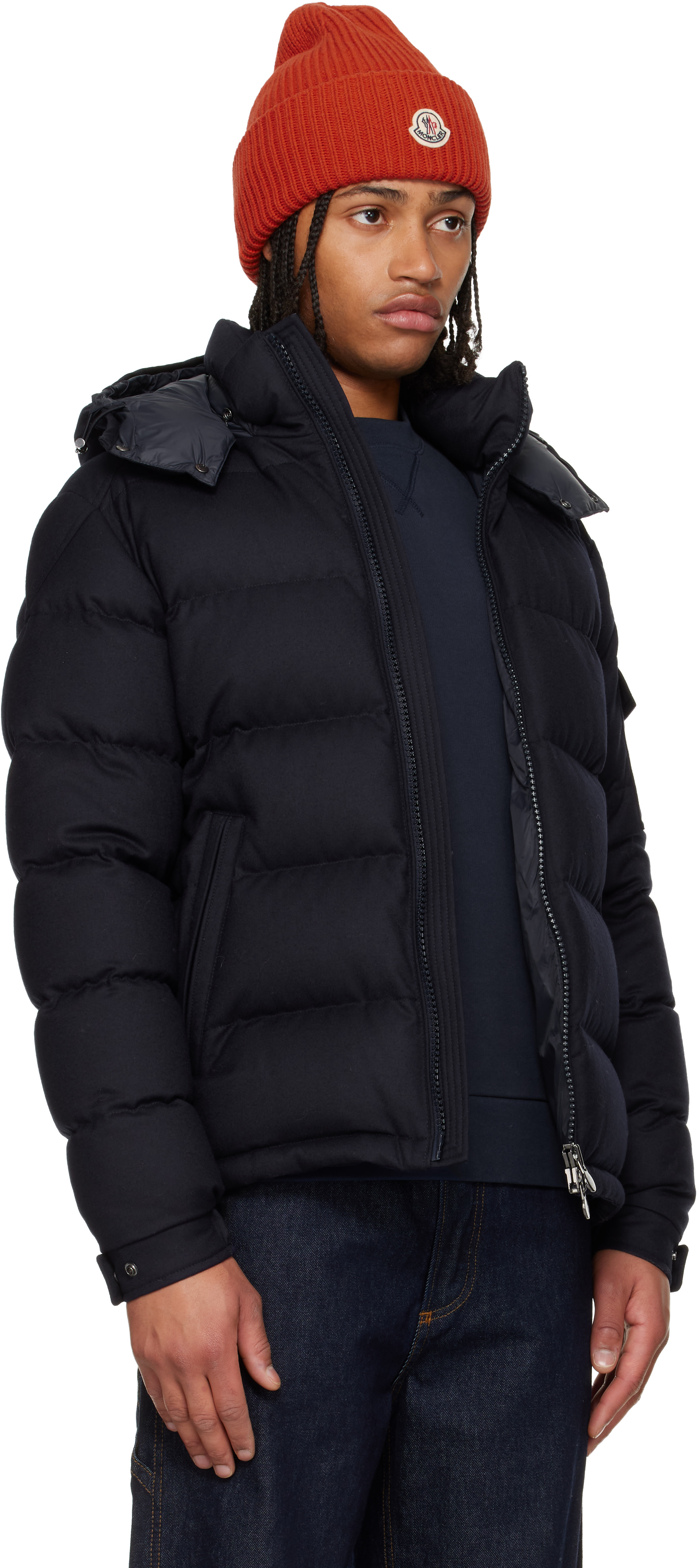 正規品MONCLER NONDOWN NYLON HOULGATE JACKET NWT MONCLER GENIUS Moncler DingYun Zhang Navy Klolk Jacket 0 (X