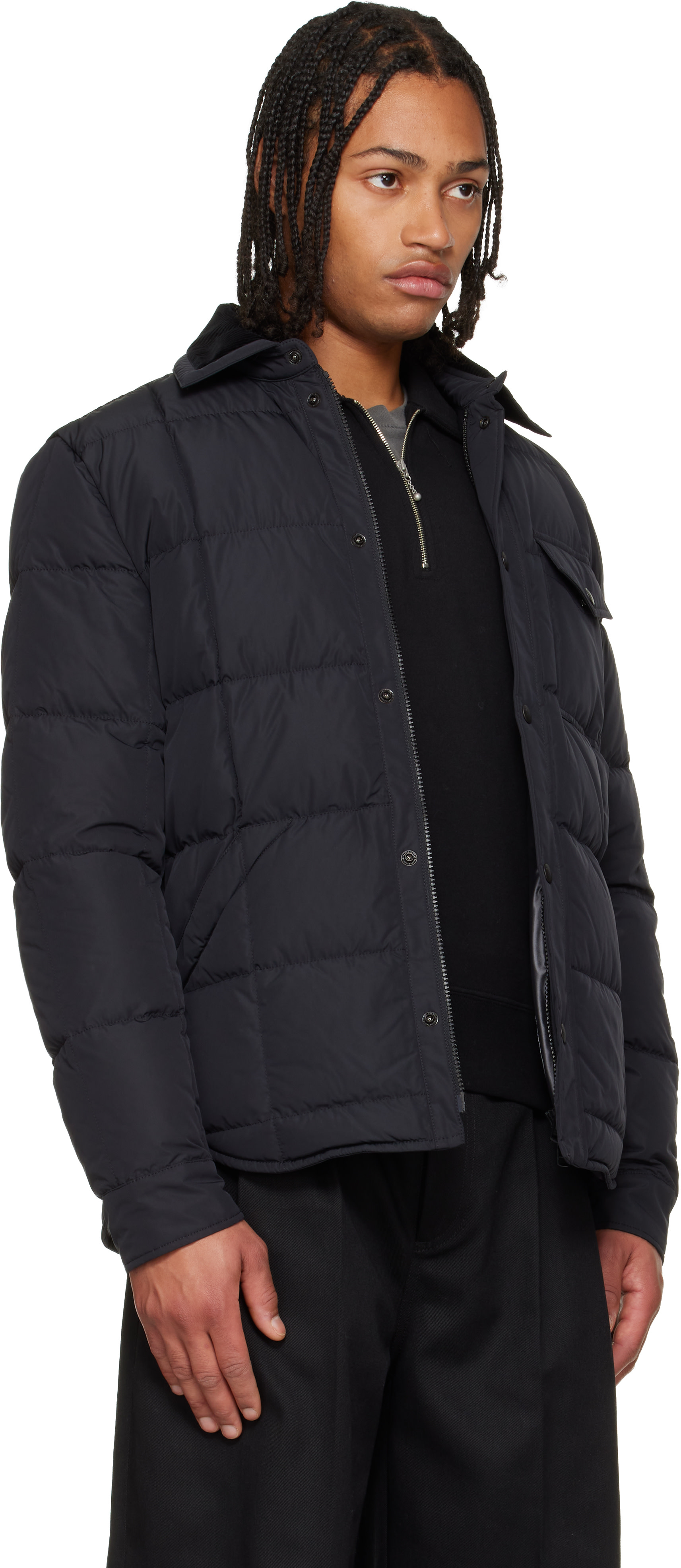 Moncler - 블랙 아르치보 마르실리 셔츠 다운 재킷
