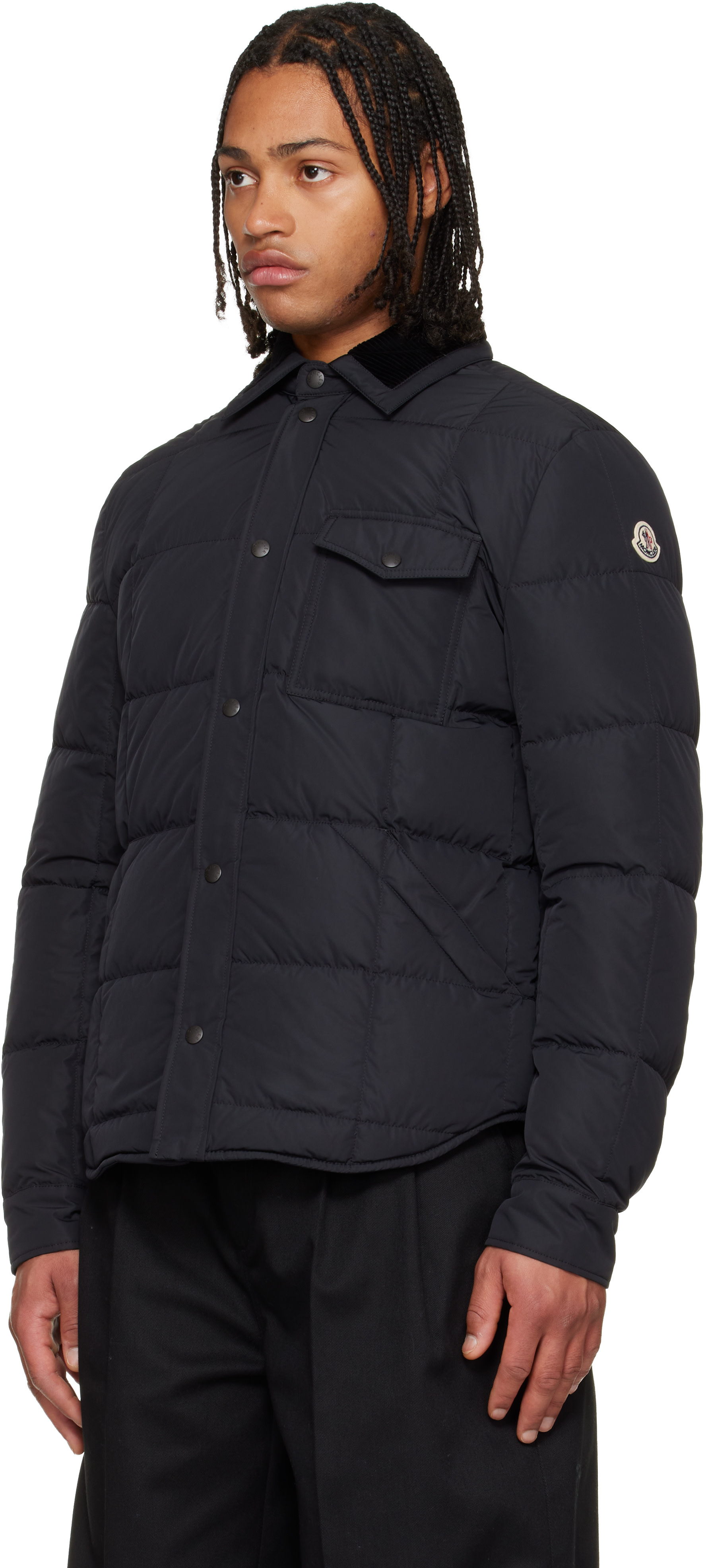 Moncler - 블랙 아르치보 마르실리 셔츠 다운 재킷