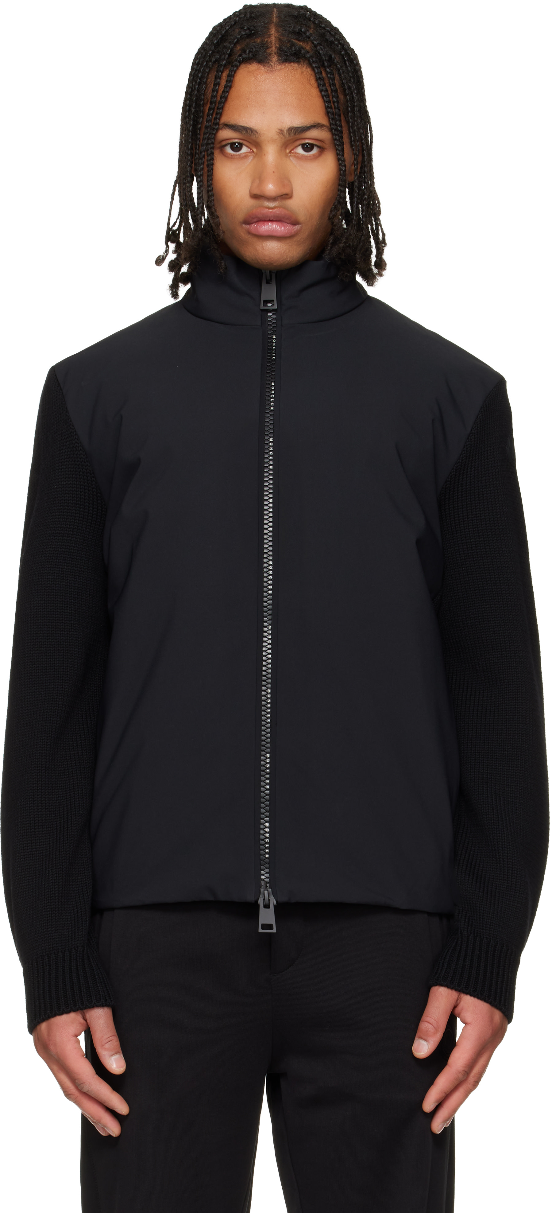 Moncler - Black Virgin Wool Down Jacket
