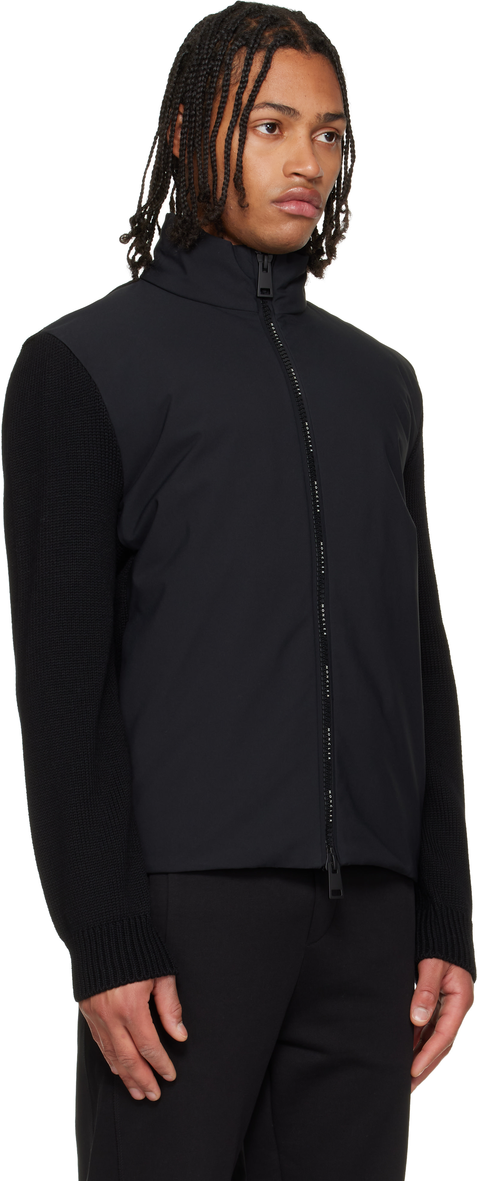 Moncler - Black Virgin Wool Down Jacket
