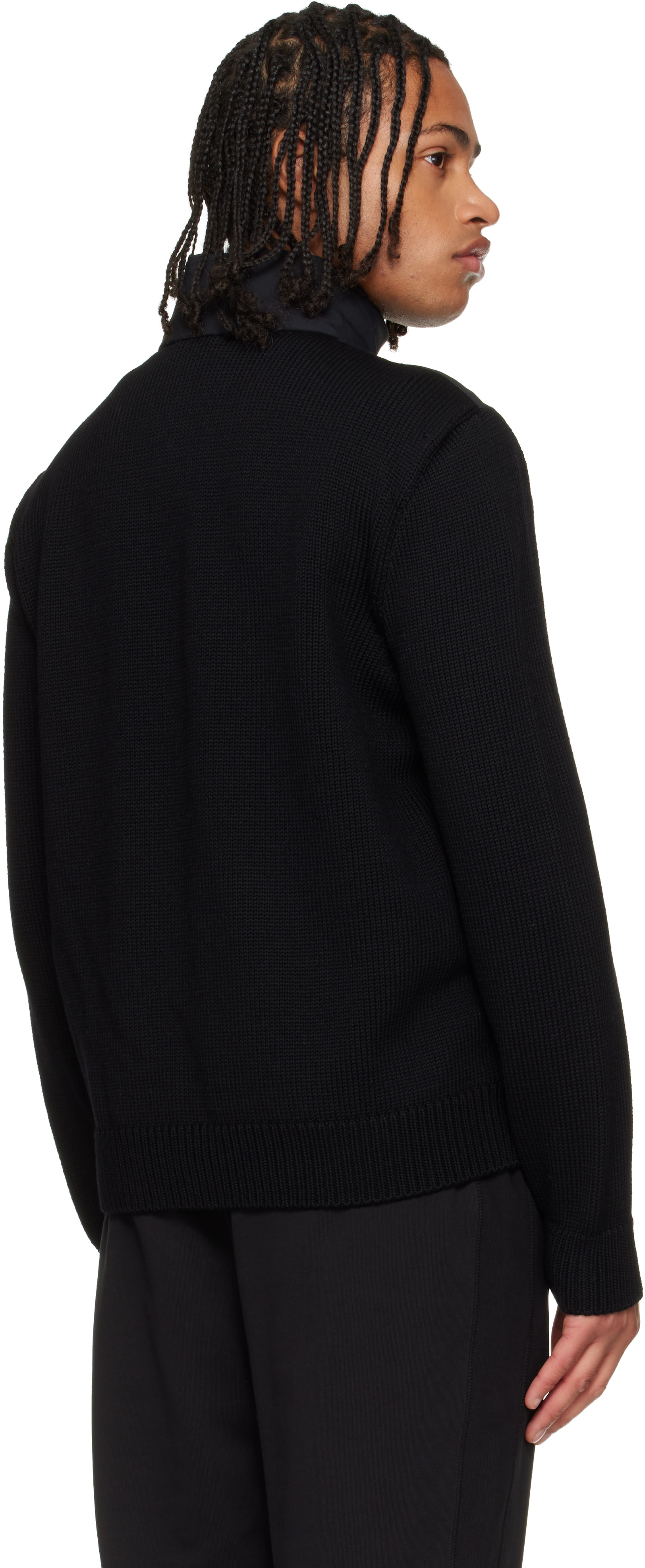 Moncler - Black Virgin Wool Down Jacket