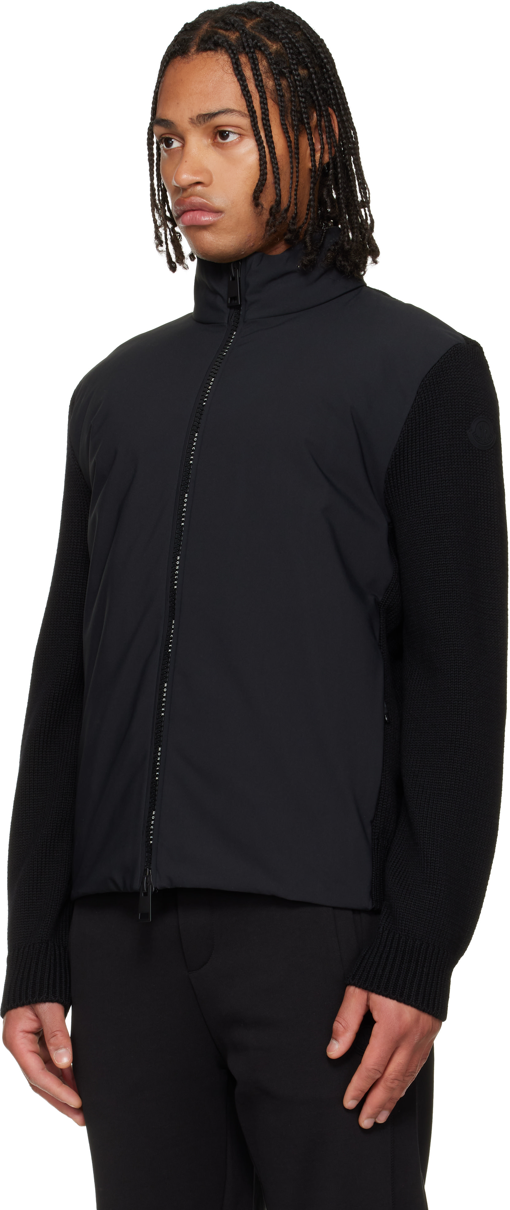 Moncler - Black Virgin Wool Down Jacket