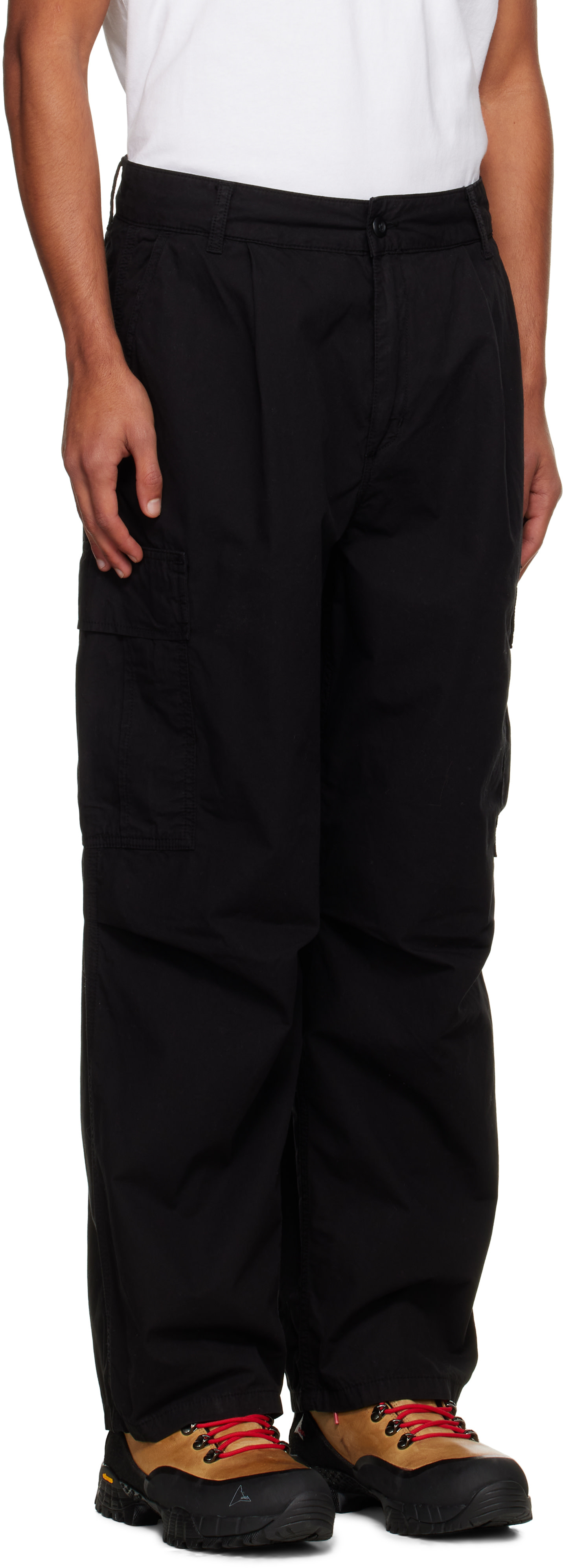 Carhartt Work In Progress - ブラック Cole カーゴパンツ