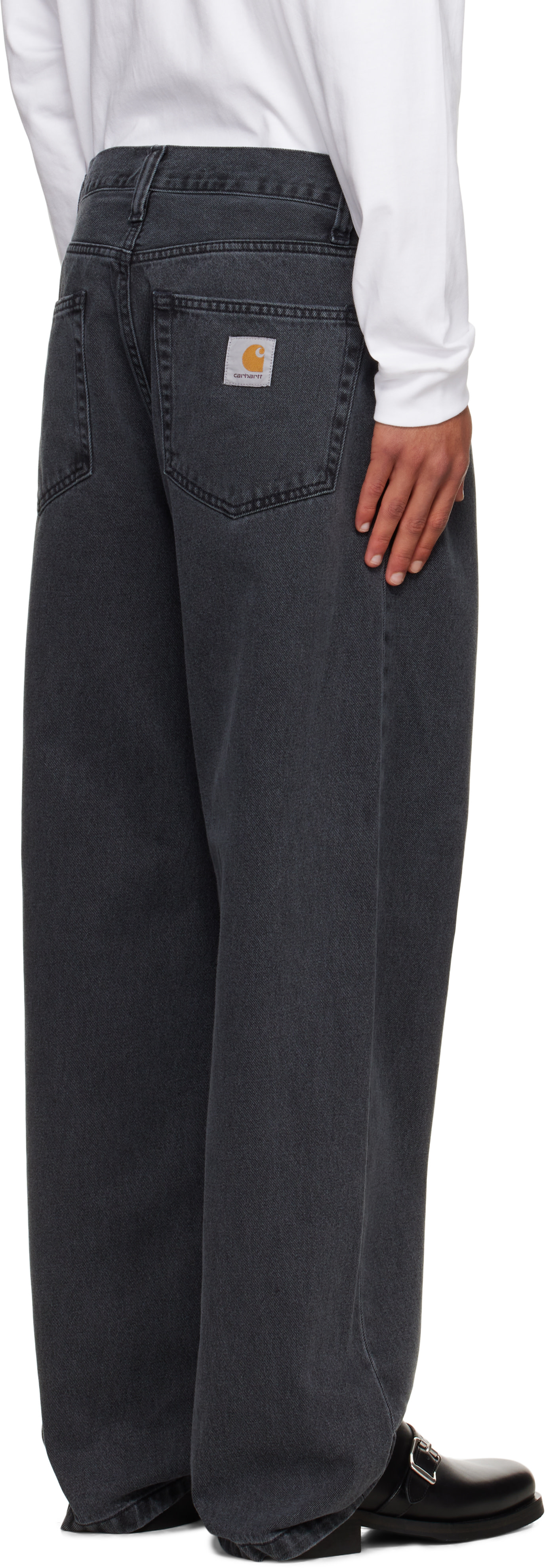 Carhartt Work In Progress: Black Landon Jeans | SSENSE