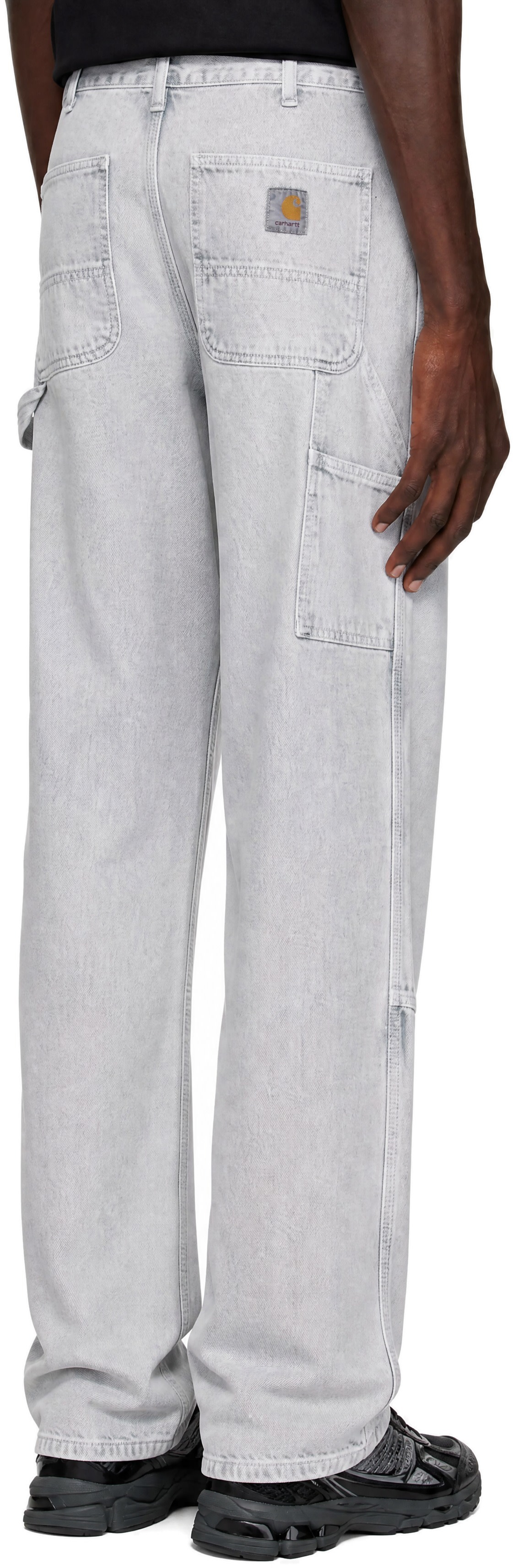 Carhartt Work In Progress - Gray Double Knee Denim Trousers