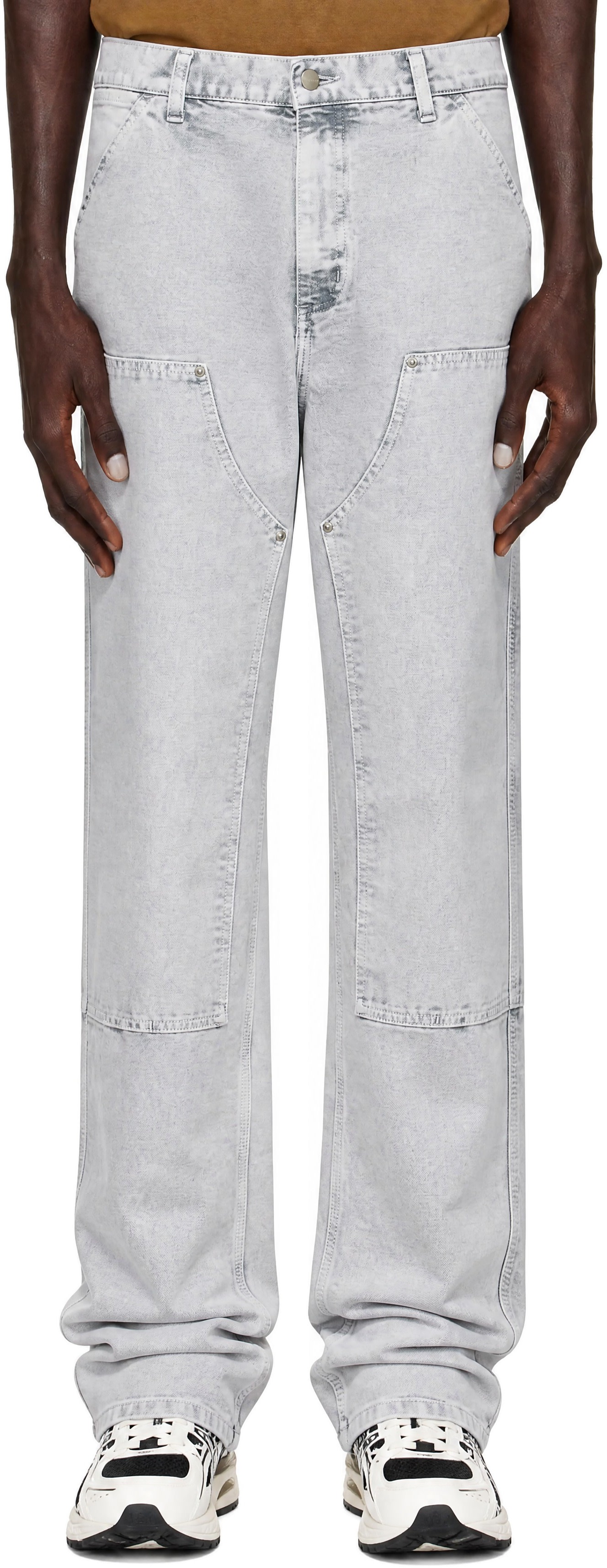 Carhartt Work In Progress - Gray Double Knee Trousers