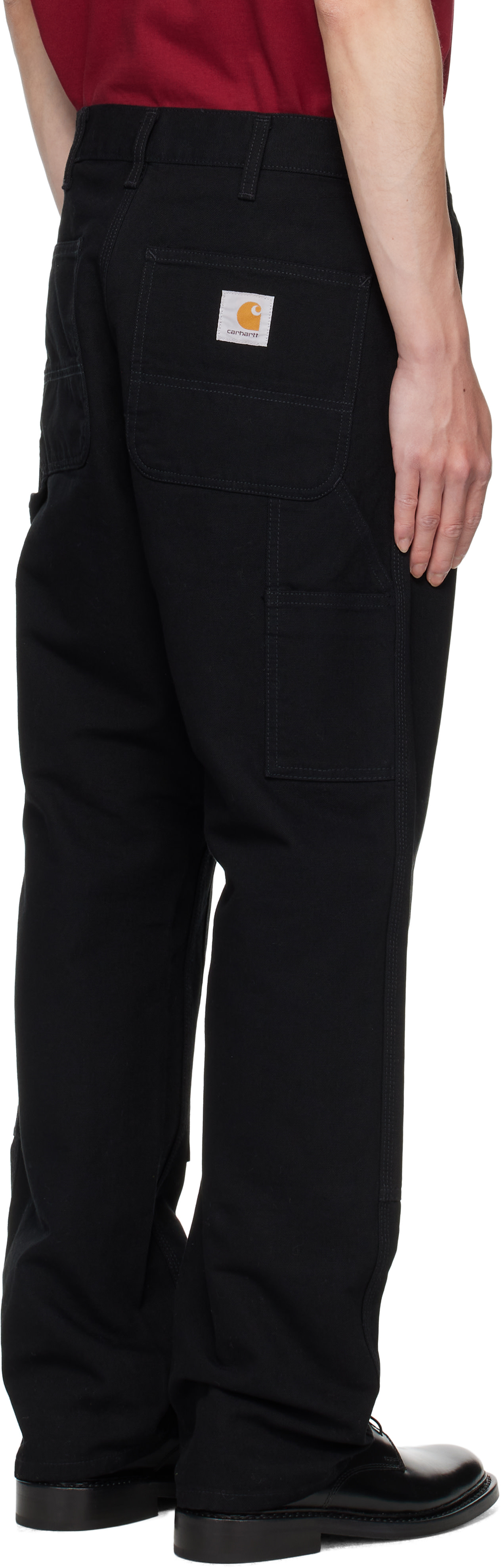 Carhartt Work In Progress: Black Double Knee Trousers | SSENSE