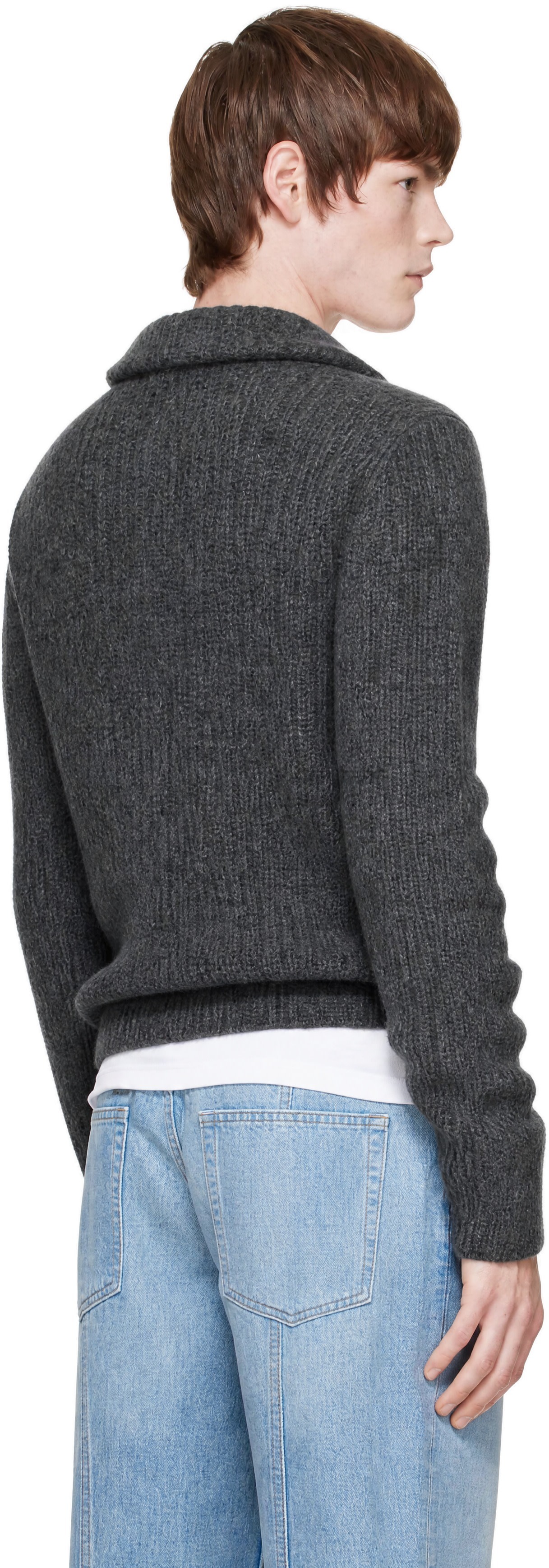 Moncler - Gray Zip Cardigan