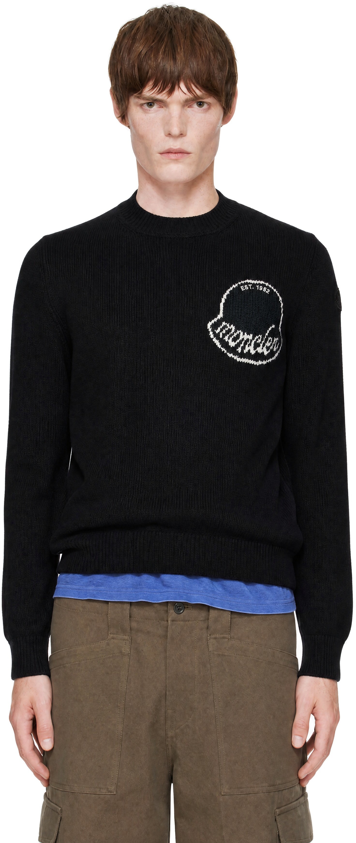 Moncler - Black Crewneck Sweater