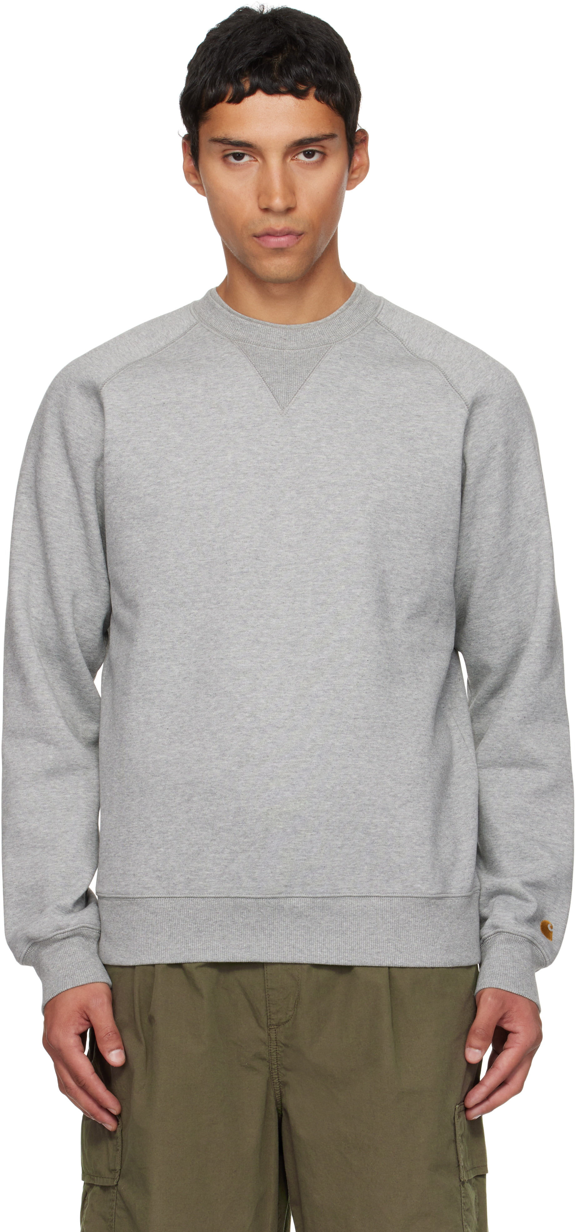 Carhartt Work In Progress - Pull molletonné gris - Chase