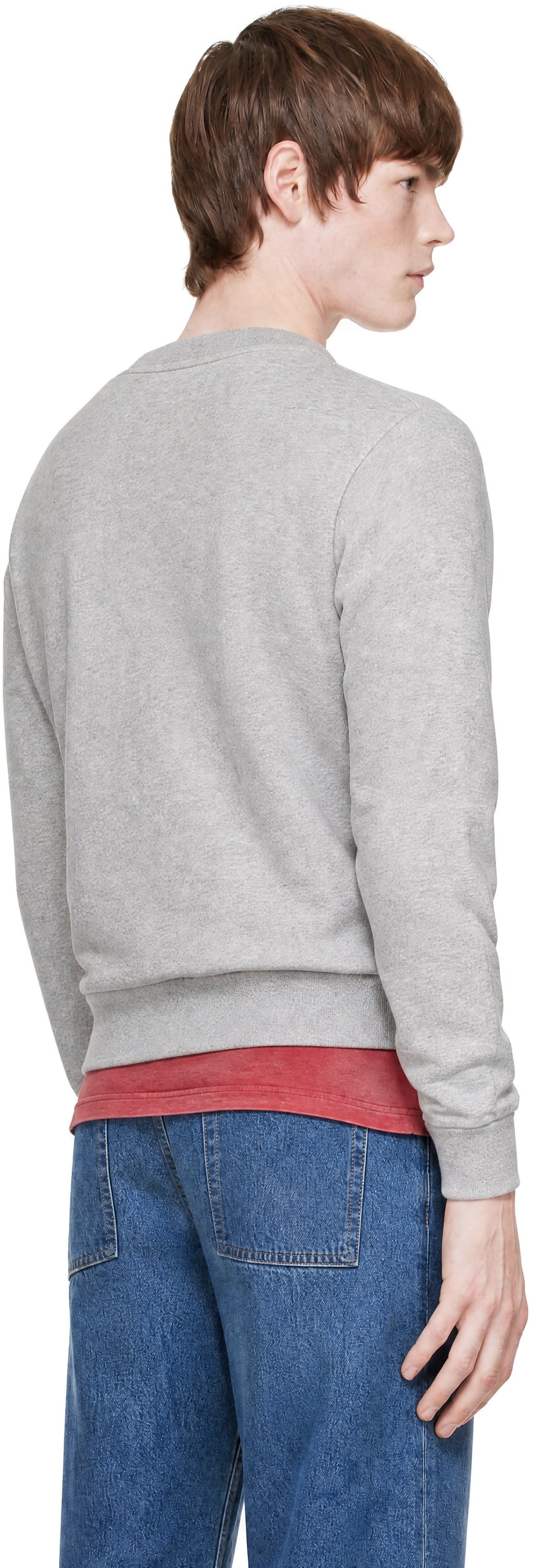 Moncler - Gray 'Mon Duck' Patch Sweatshirt