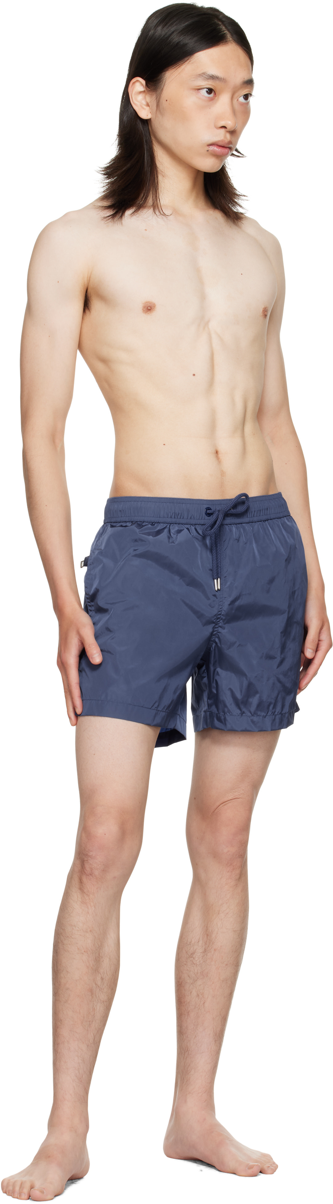 Moncler: Navy Archivio Swim Shorts | SSENSE