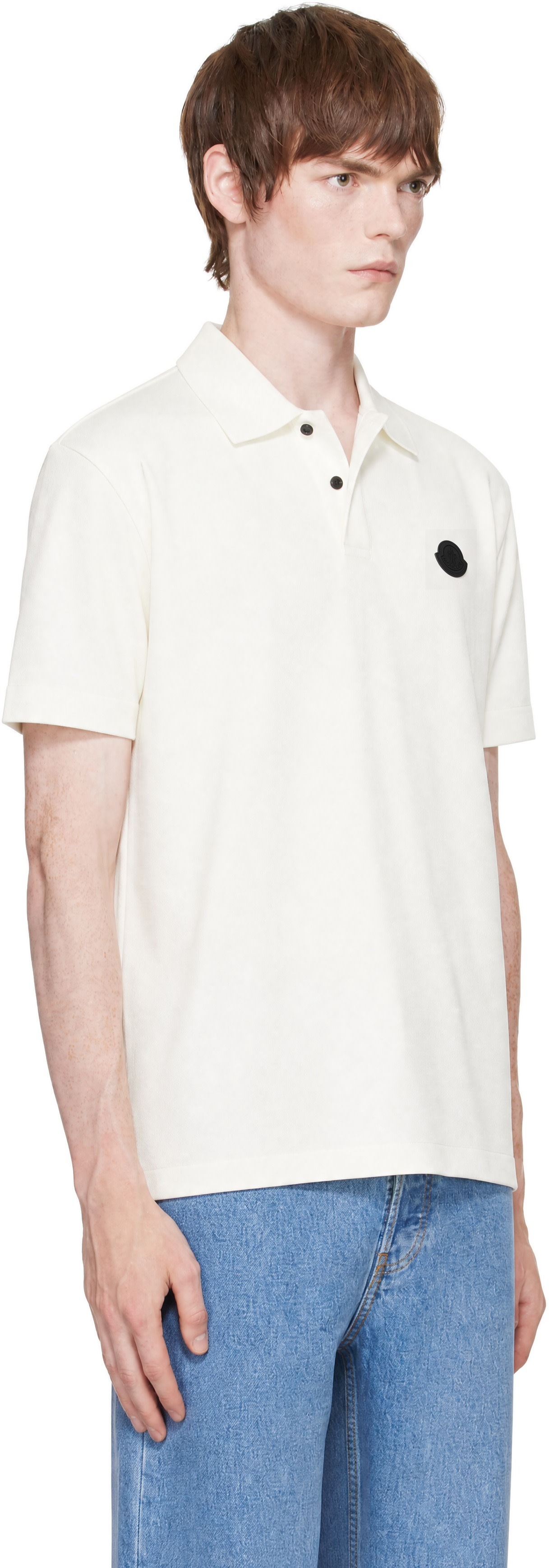 Moncler - White Logo Polo