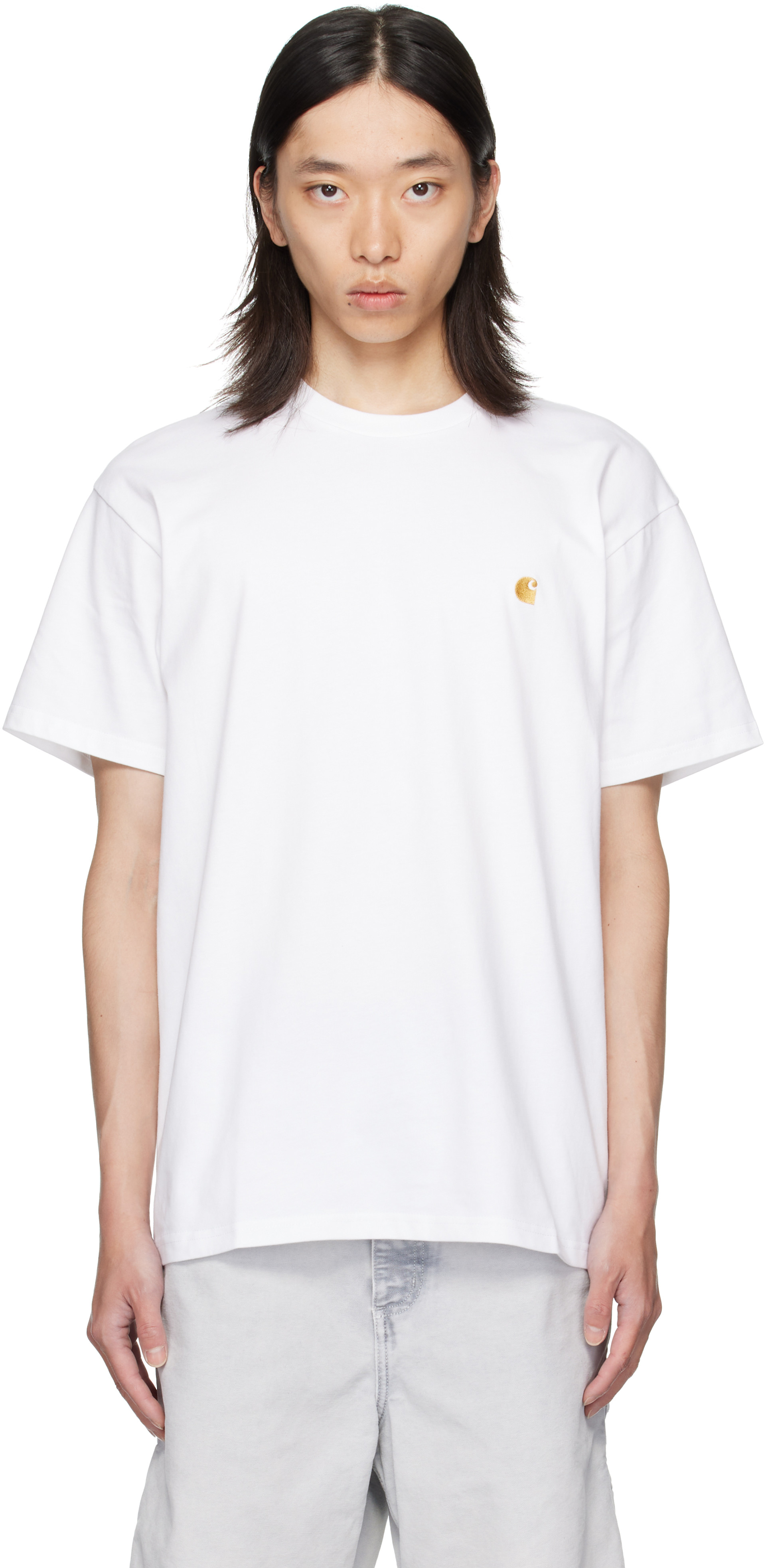 Carhartt Work In Progress - 화이트 체이스 티셔츠