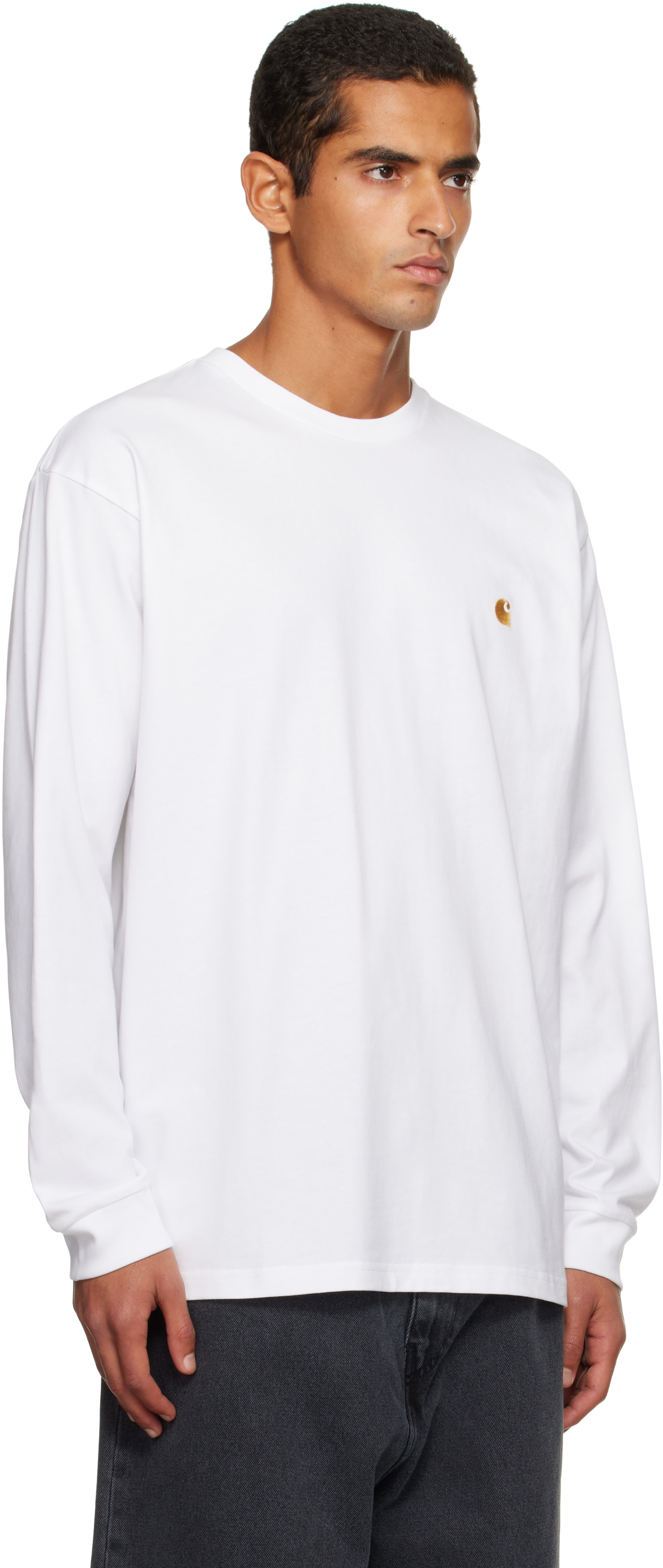 Carhartt Work In Progress: White Chase Long Sleeve T-shirt