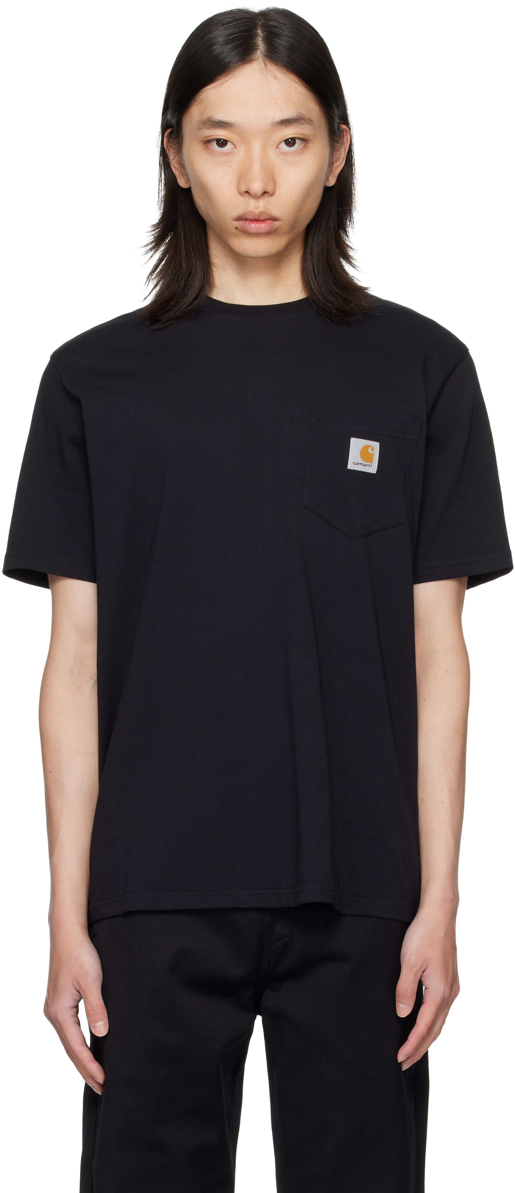 Carhartt Work In Progress - 블랙 포켓 티셔츠