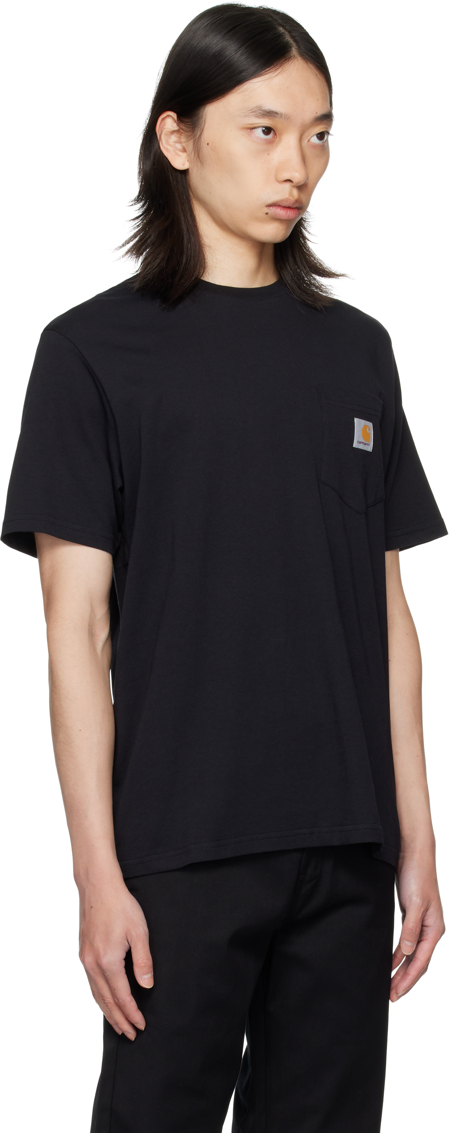 Carhartt Work In Progress - 블랙 포켓 티셔츠